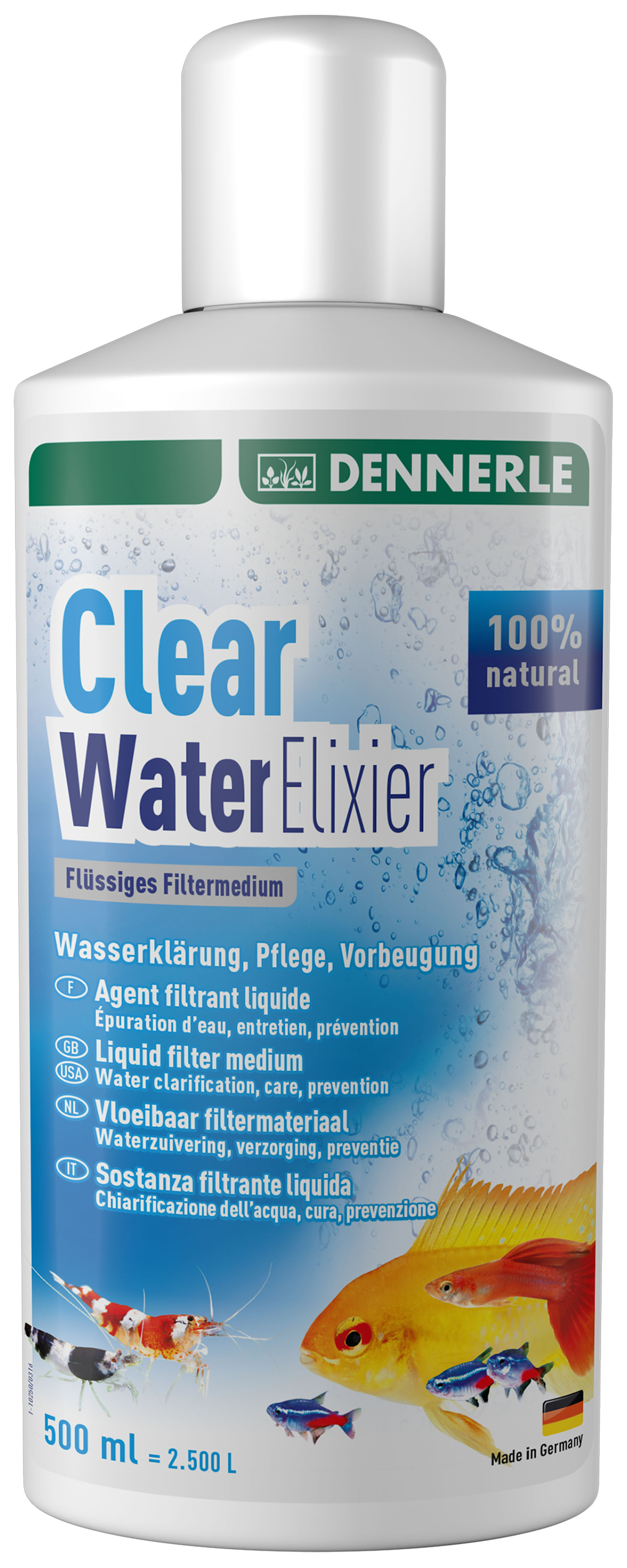 Dennerle Clear Water Elixier - Prodotto filtrante liquido