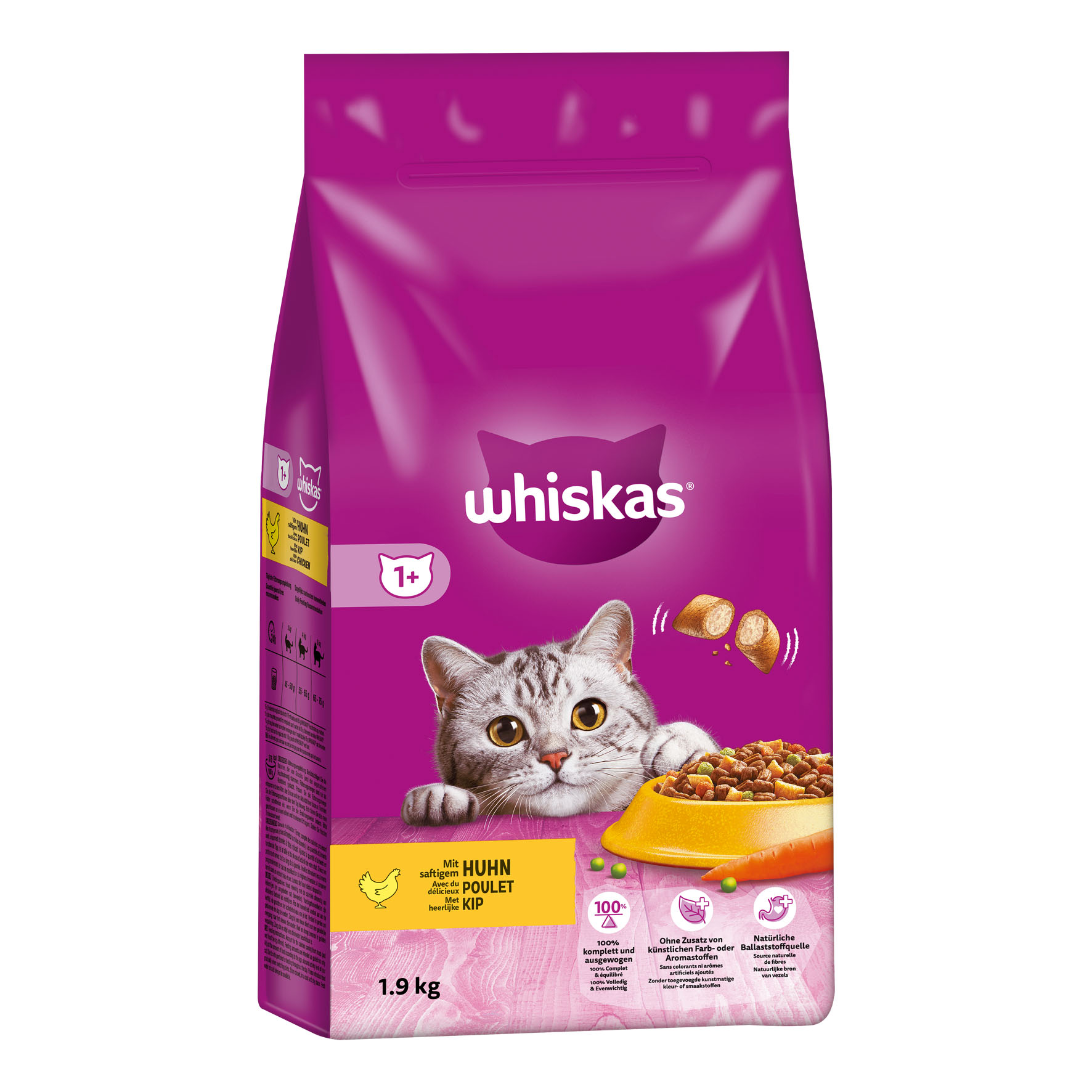 Whiskas Secco Pollo 1+, 1.9kg