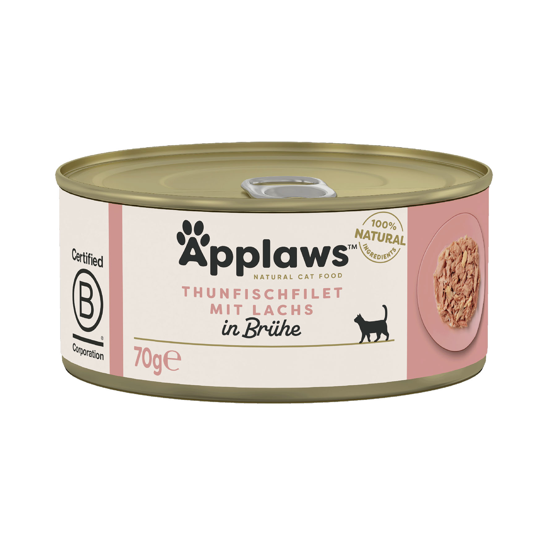 Applaws Tin Tuna Fillet & Salmon broth 70g
