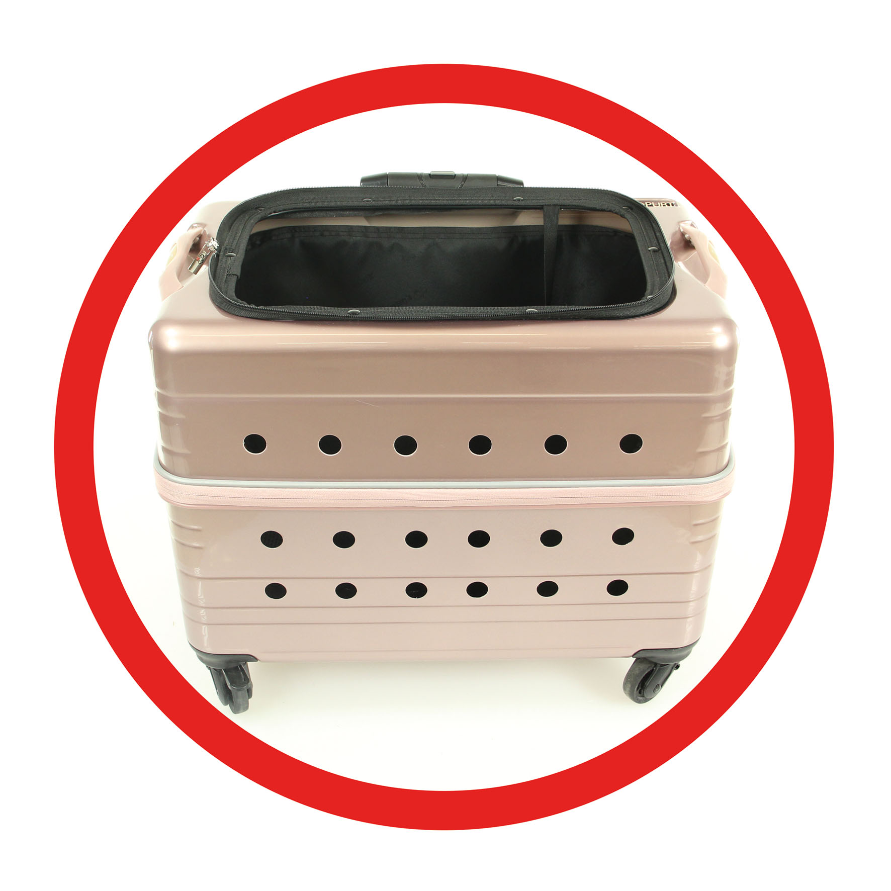 swisspet Transport-Trolley Bellito, rosa antico