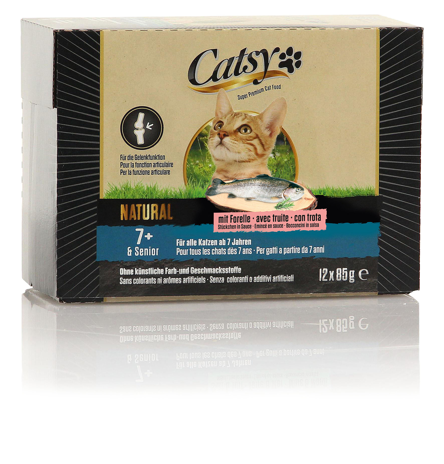 Catsy 7+ Senior mit Forelle, 12x85g