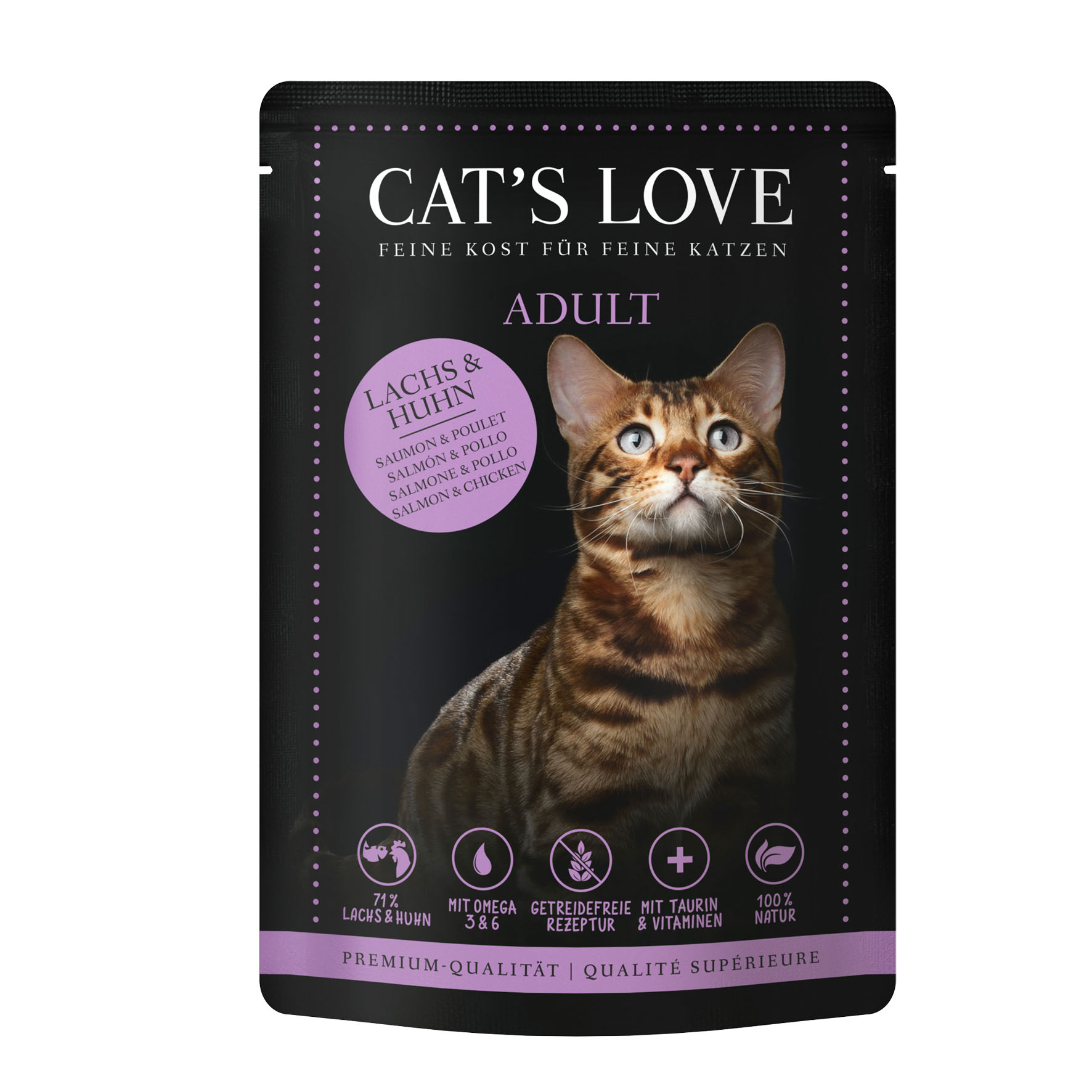 Cat‘s Love Adult Lachs & Huhn, 85g