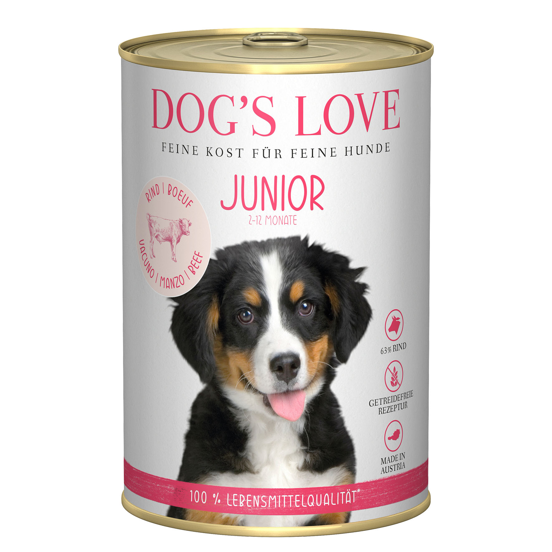 Dog‘s Love Junior Rind, Karotte & Salbei, 400g