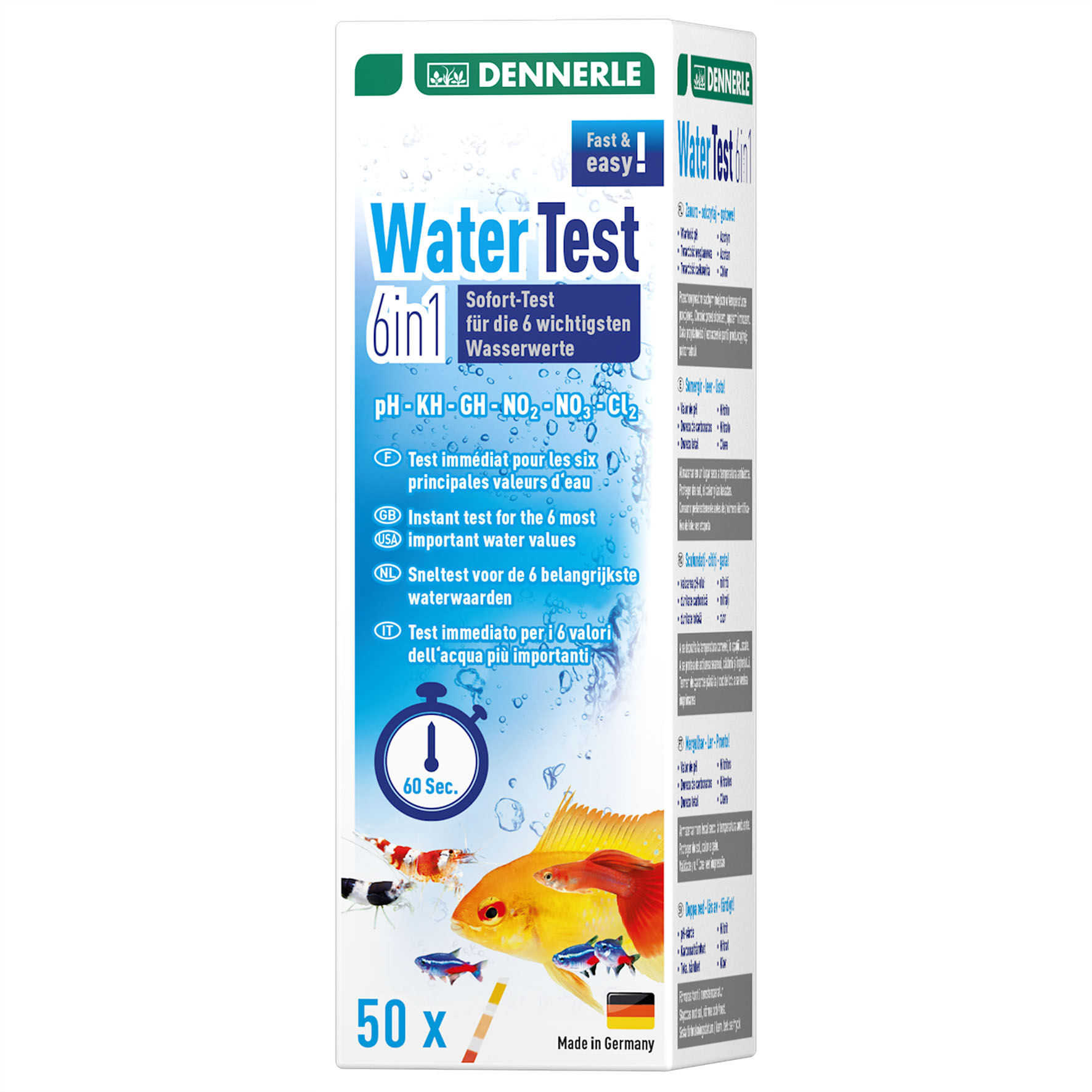 Dennerle Water Test 6in1, 50 Stk.