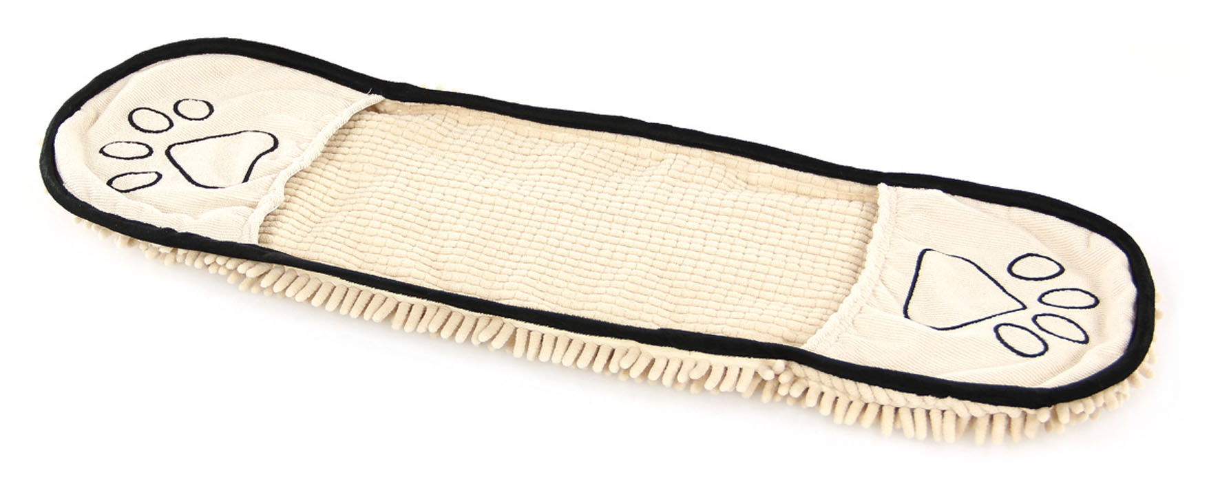 Chiffon de séchage et d'entretien Chenille Plus, beige/patte brune