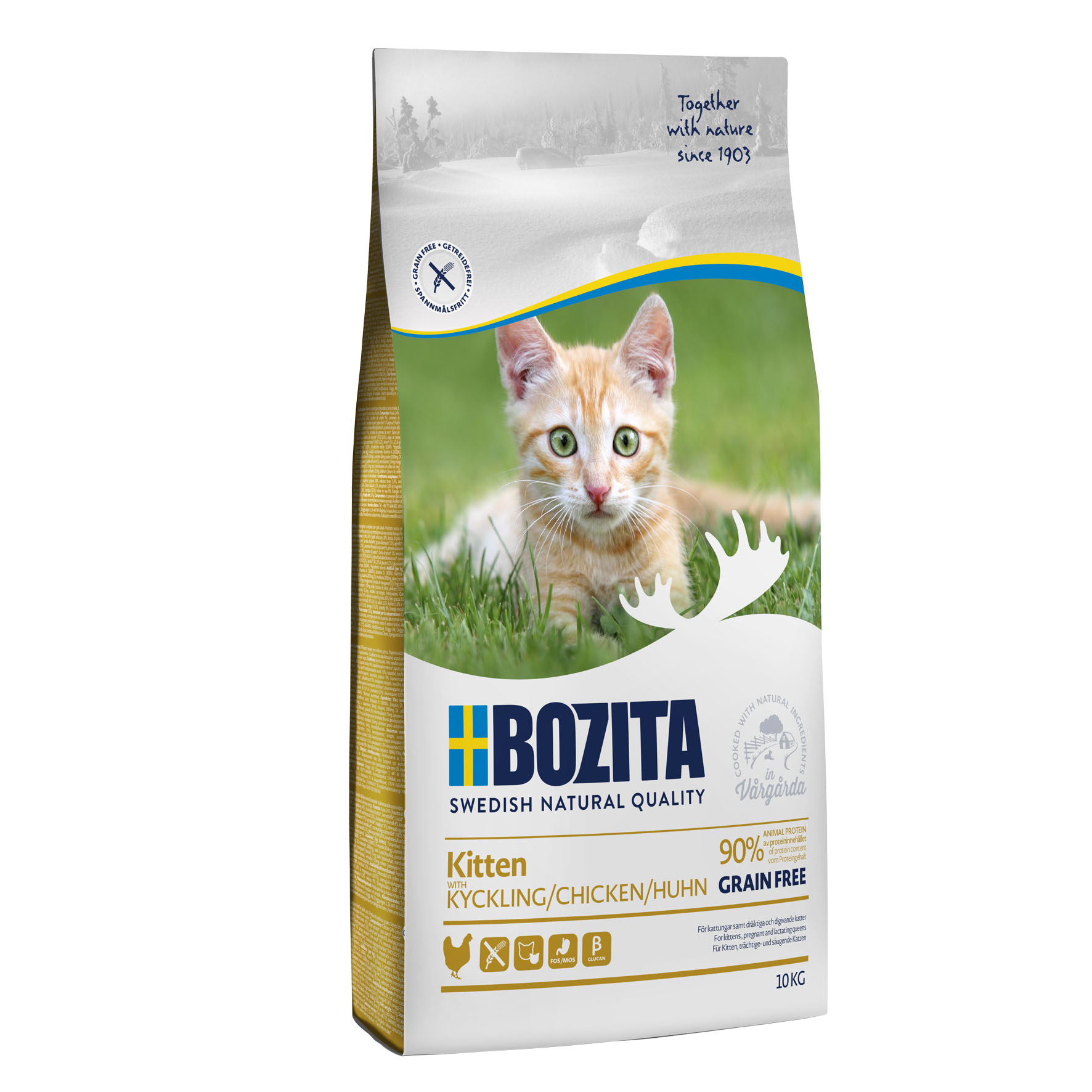 Bozita Kitten Grain Free Chicken, 10kg