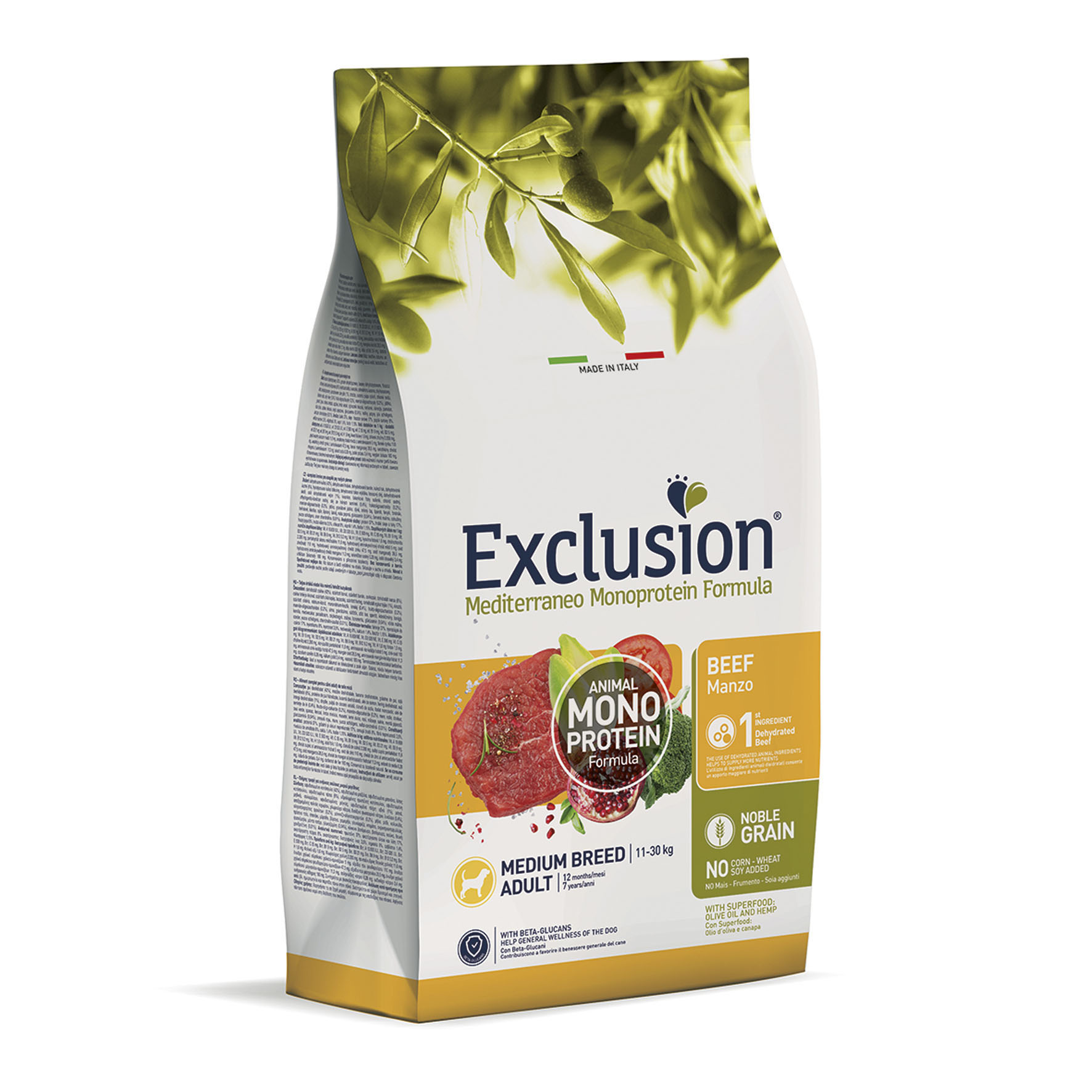 Exclusion Mediterraneo Adult Medium, Beef