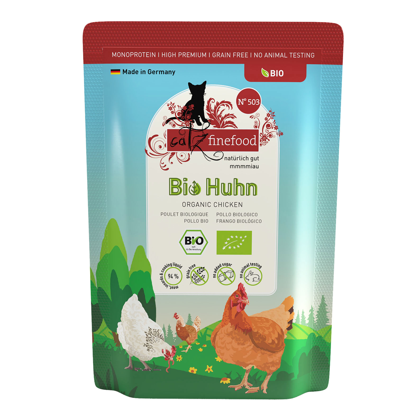 Catz Finefood Bio No. 503 mit Huhn, 85g