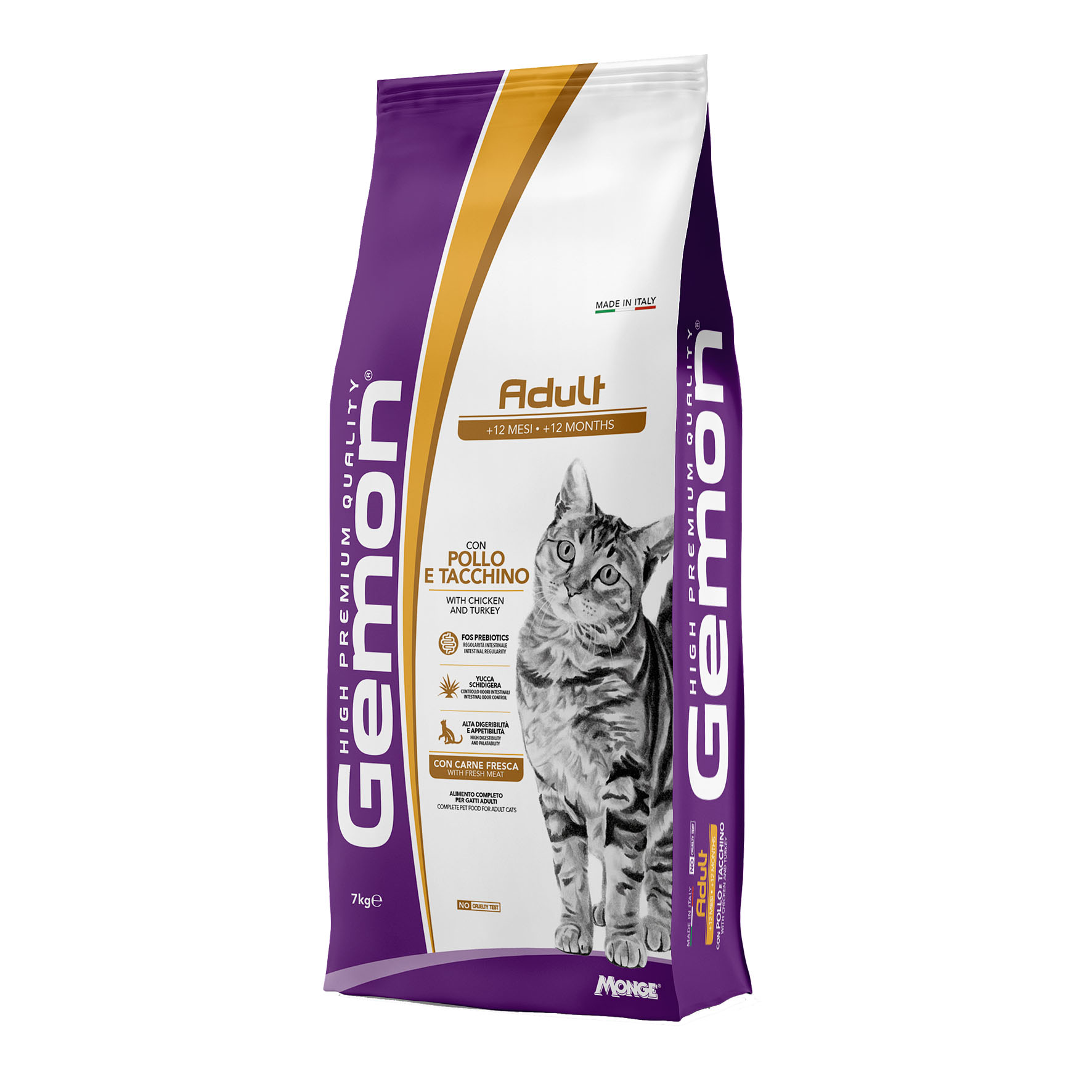 Foodwaste-Gemon Cat Adult Chicken&Turkey, 7kg