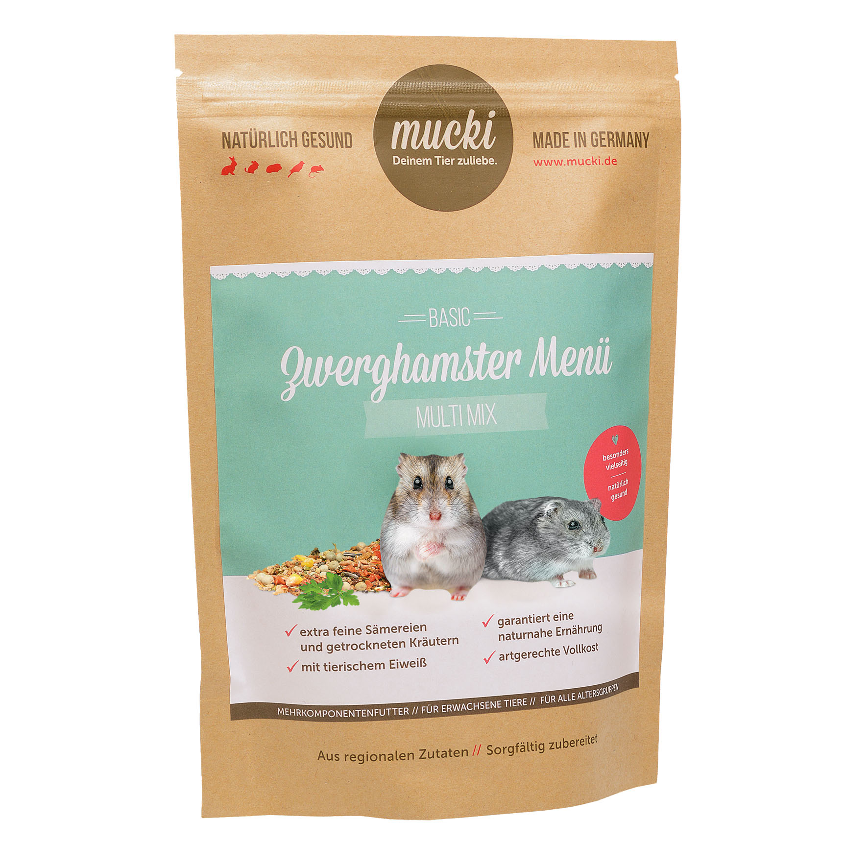Menu per criceti nani Mucki Multi Mix 400g