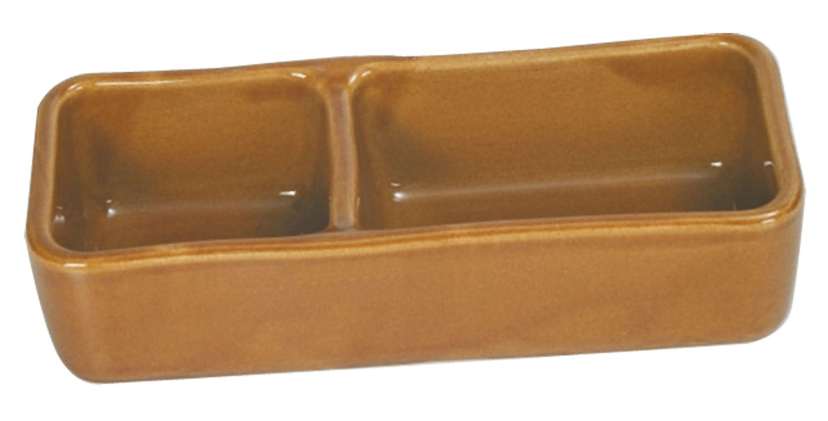 Ciotola in ceramica marrone/beige