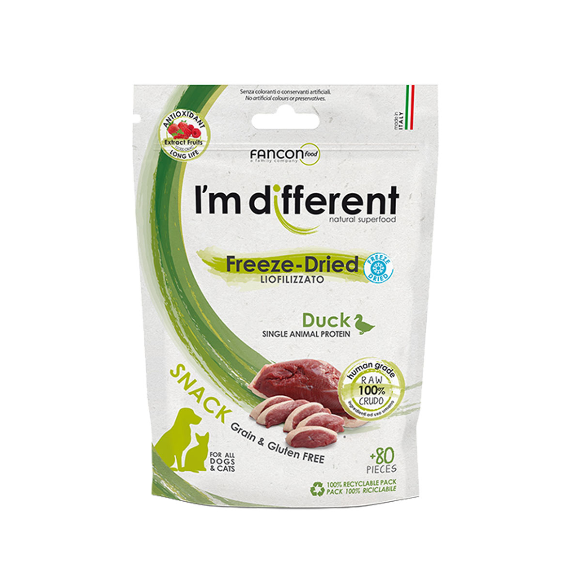 I'm different Snack Treats Anatra 40g