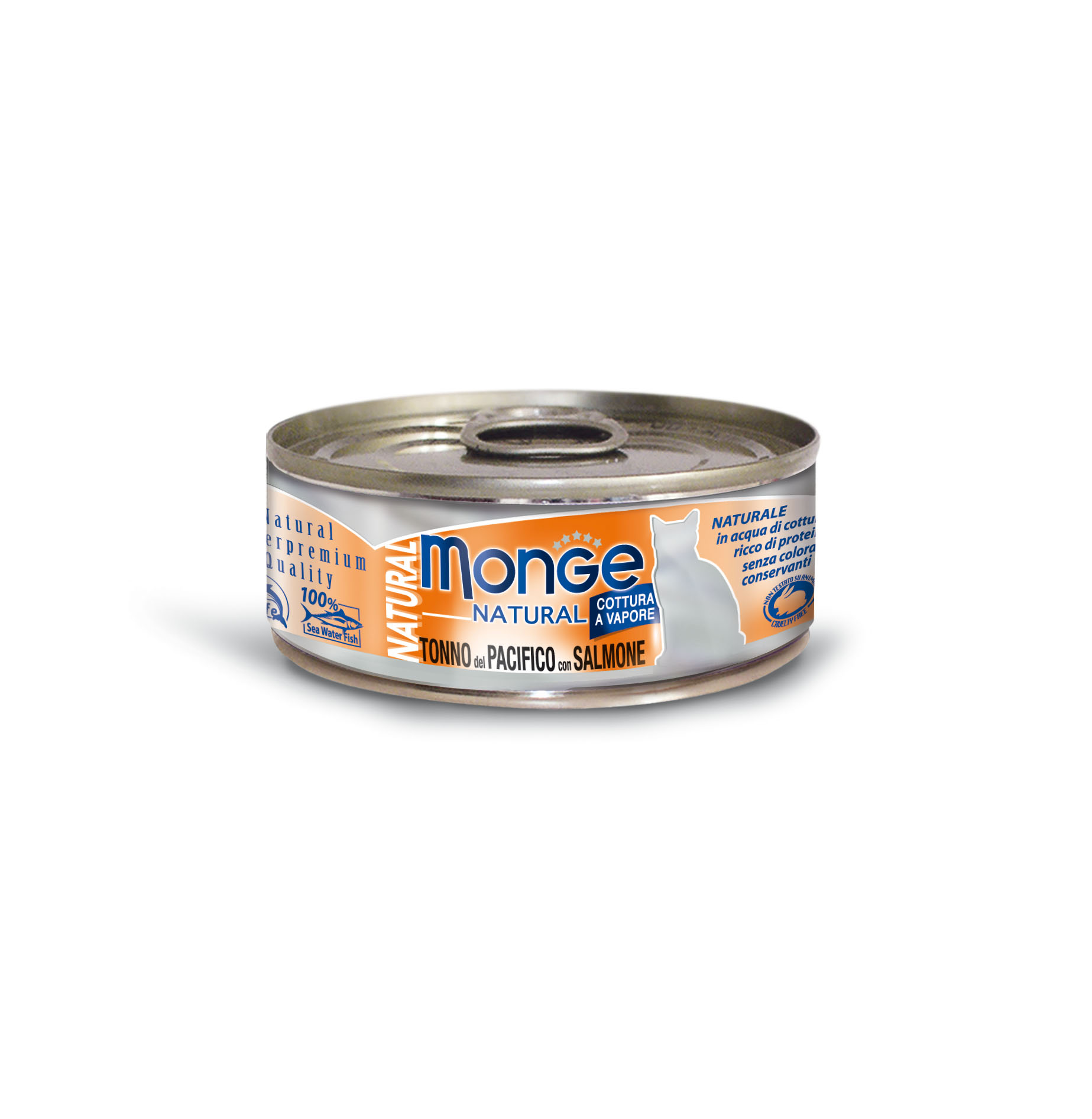 Monge Natural Cat Tonno & Salmone, 80g