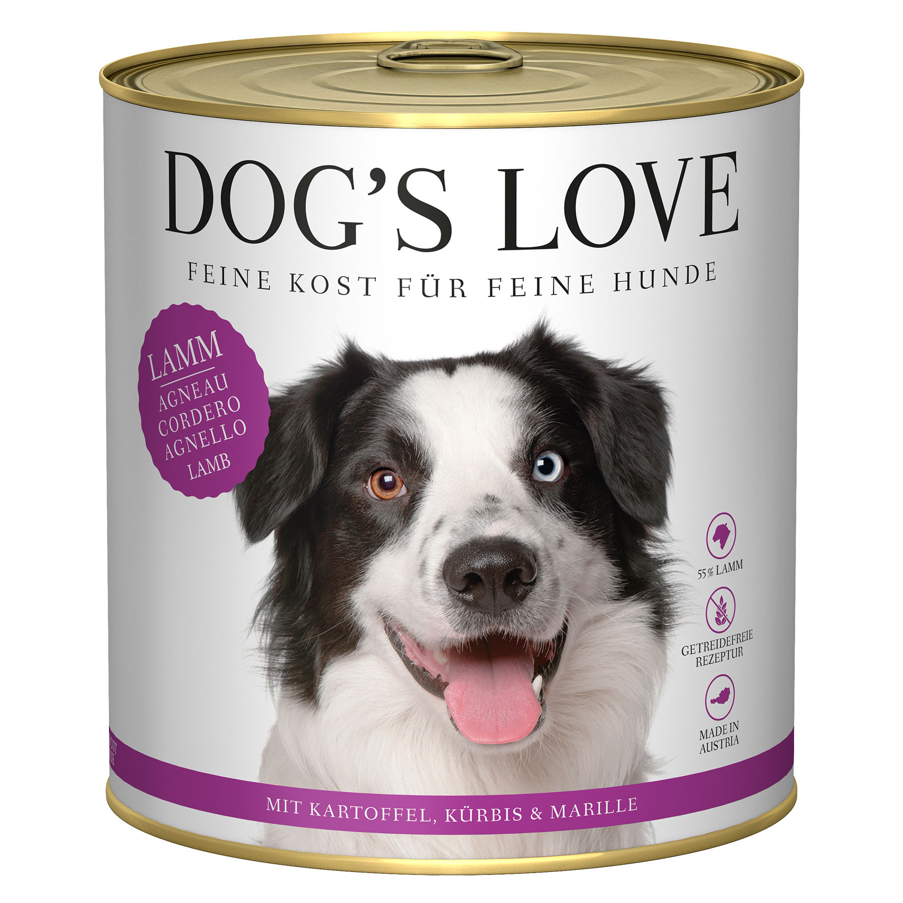 Dog‘s Love Classic Adult Lamm, Kartoffel, Kürbis & Aprikosen, 800g