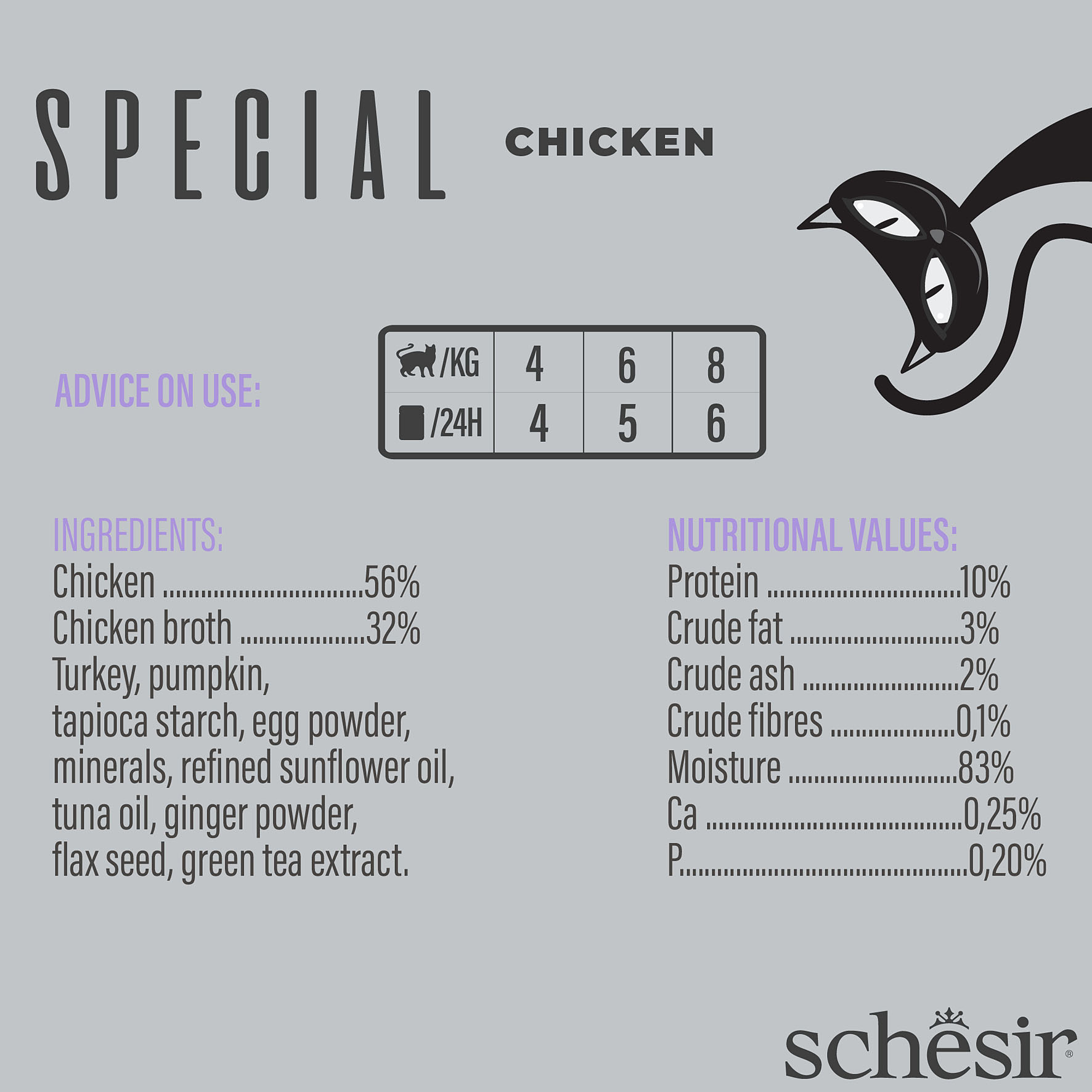 Schesir Special Light Huhn, 12x70g