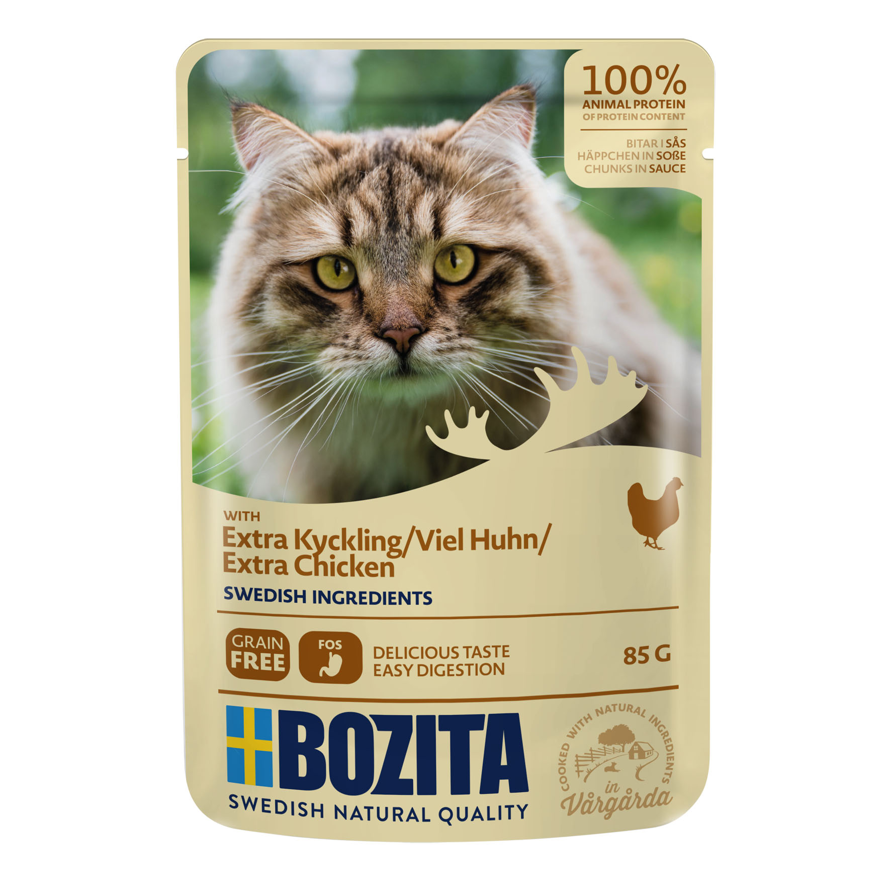 Bozita Pouch Bouchées en sauce poulet, 85g