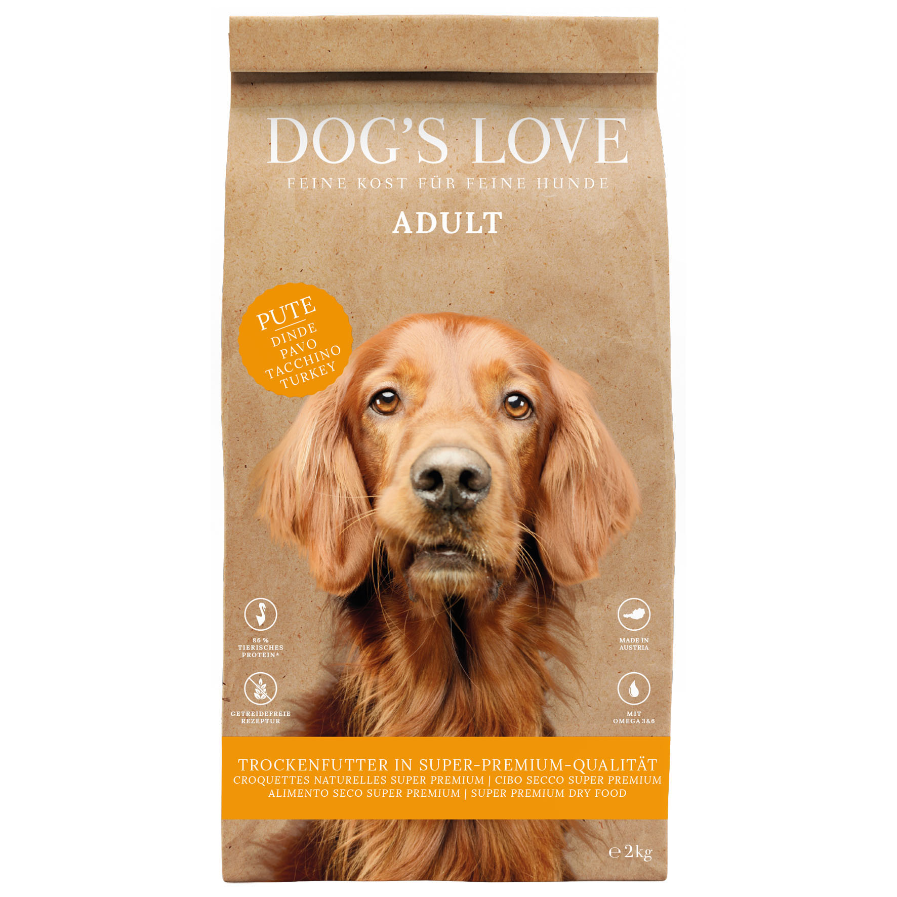 Dog's Love Truthahn, Süssskartoffel & Preiselbeere