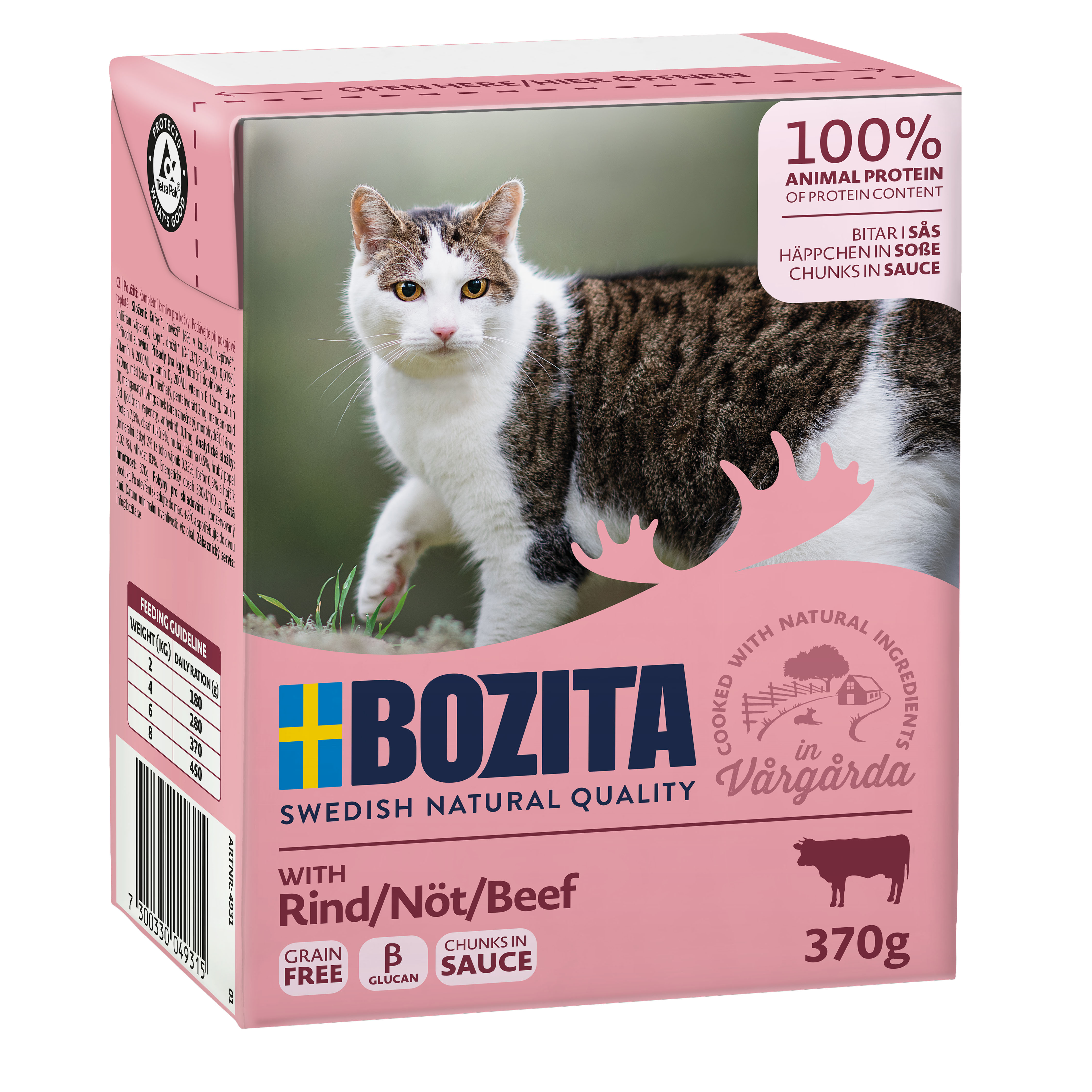 Bozita Bouchées en sauce avec boeuf, 370g