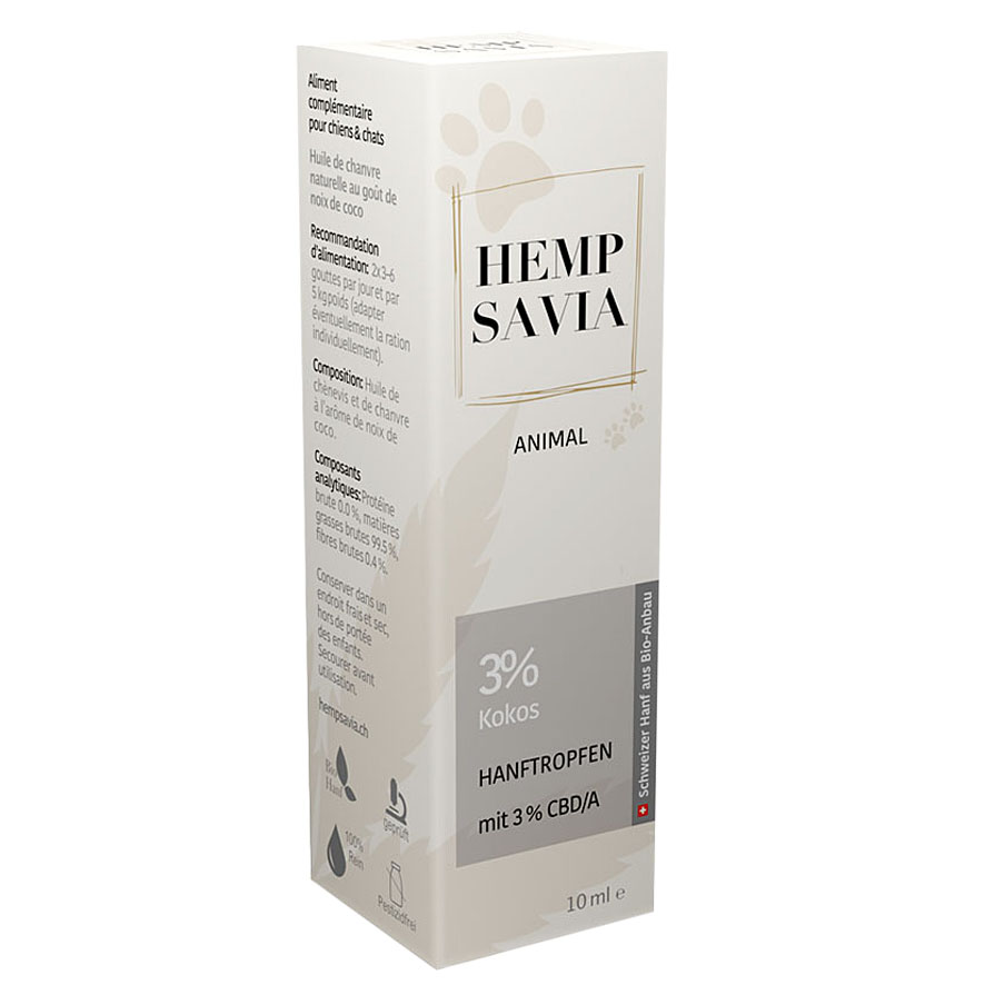 Hempsavia Kokos CBD huile 3%, 10ml
