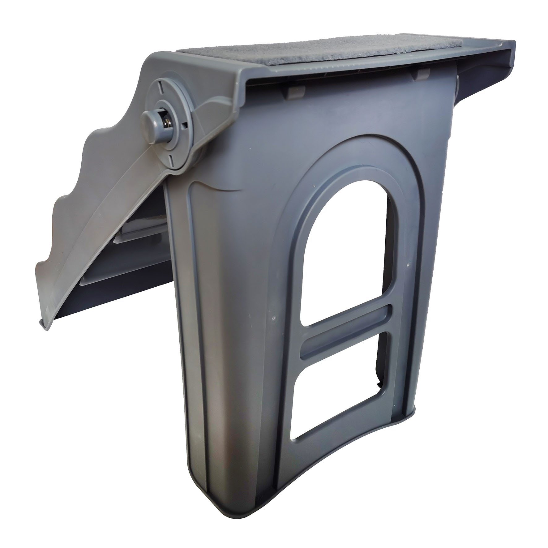 M-Pets escalier universel,marches rabattables, gris 41x50x60.5cm