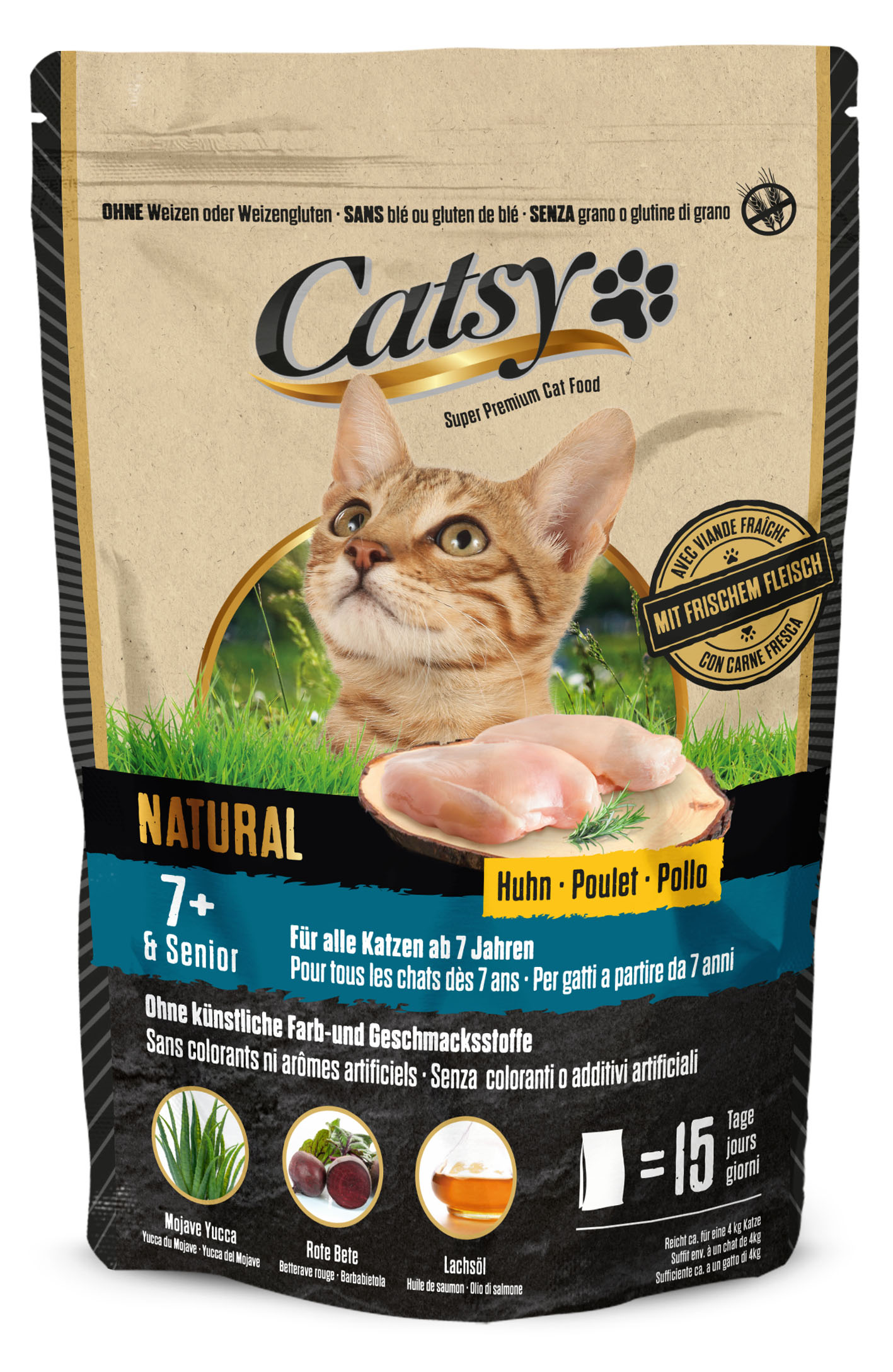 Catsy 7+ Cat Senior con pollo, 1 kg