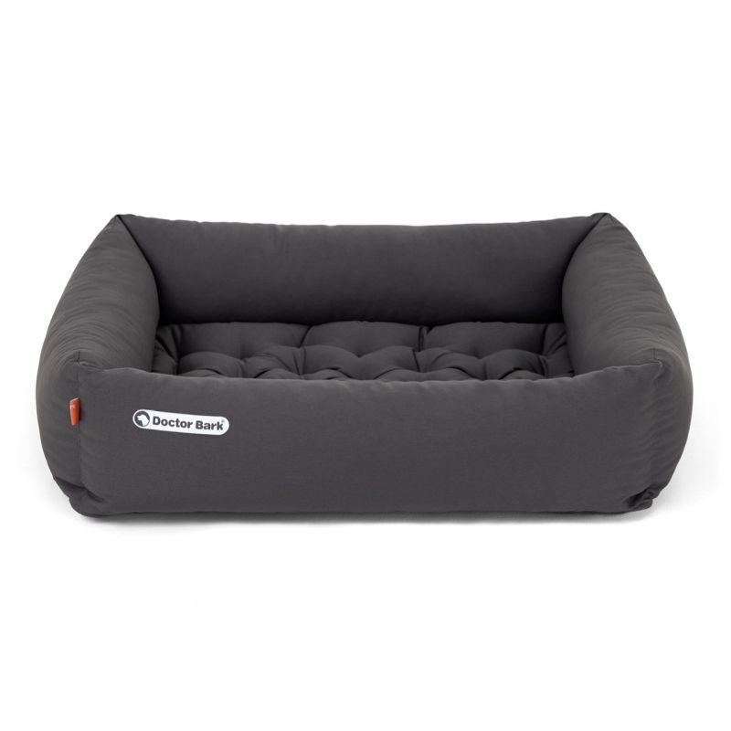 DoctorBark orthopädisches Hundebett hellgrau S, Red Label gris env. 50x40x18cm