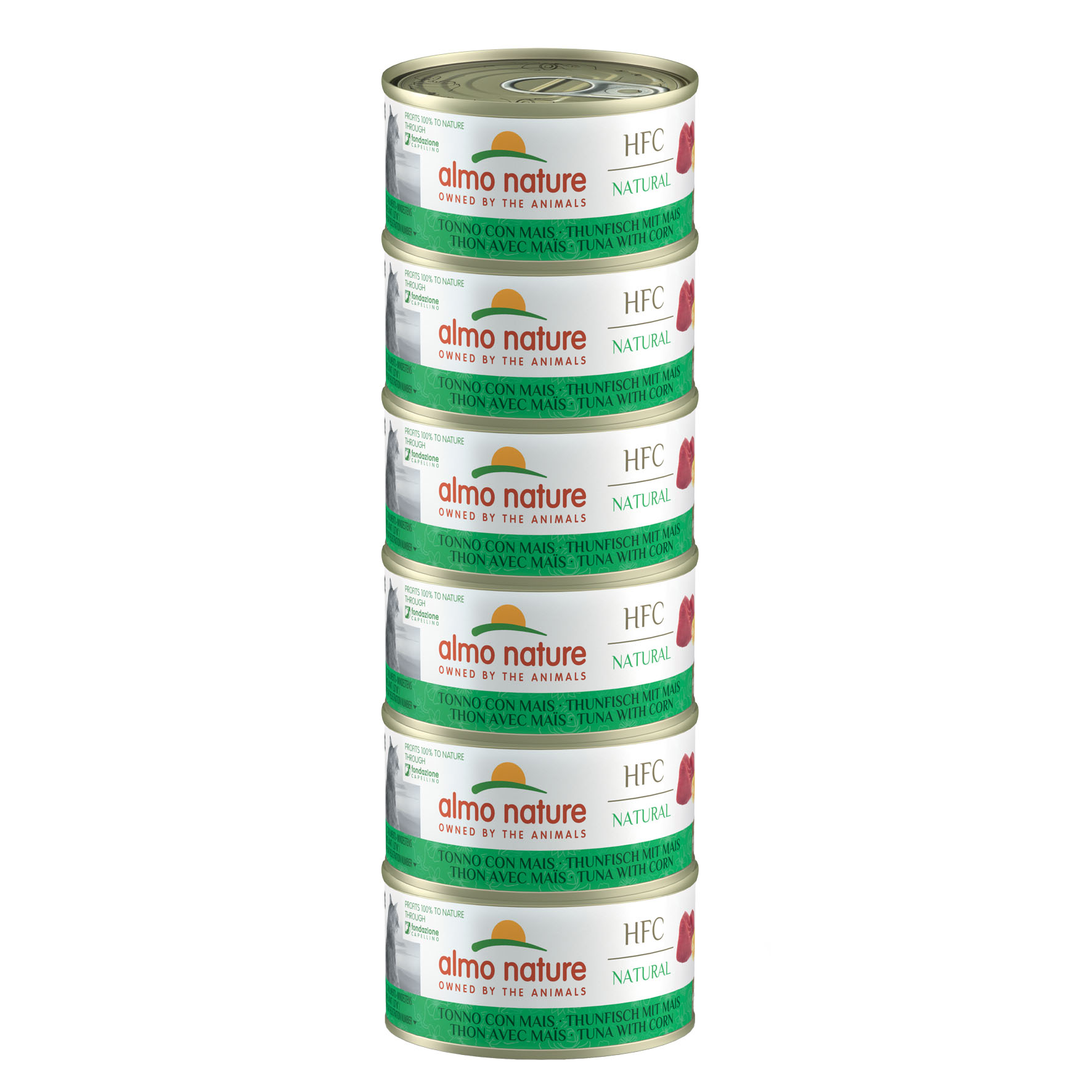 Almo HFC Natural Thunfisch & Mais Megapack 6x70g