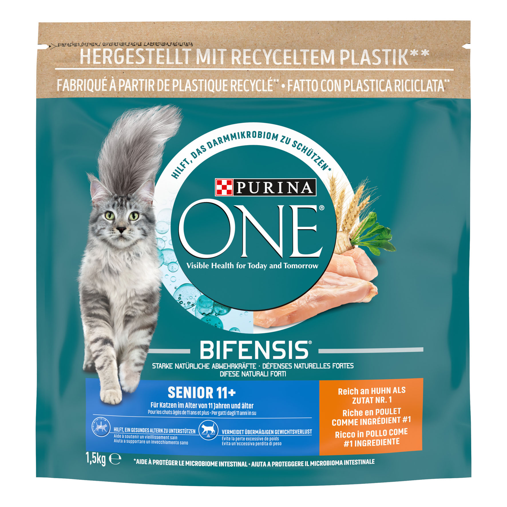 Purina ONE Senior 11+ Huhn & Vollkorn, 1.5kg