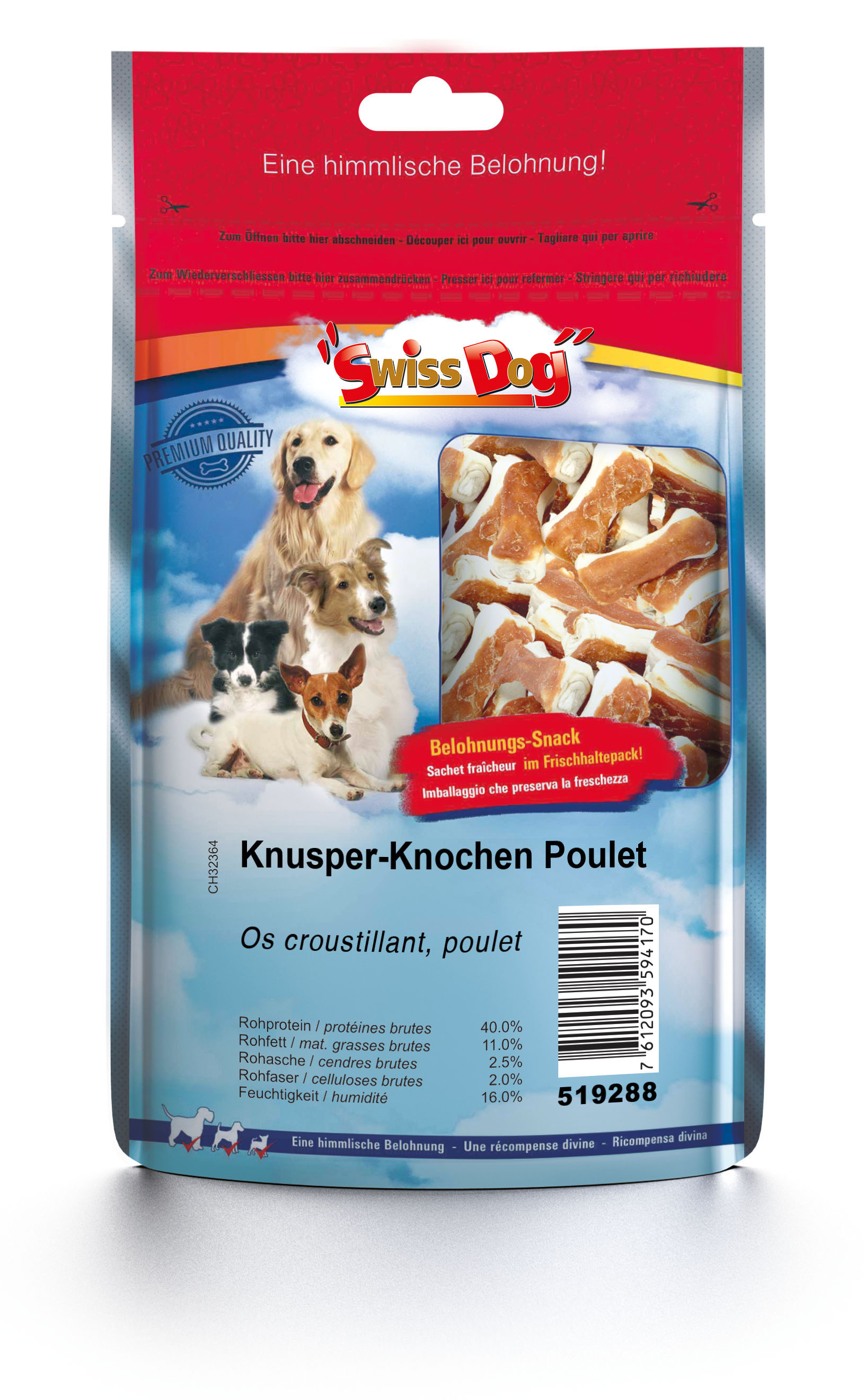 SwissDog os croustillant, poulet