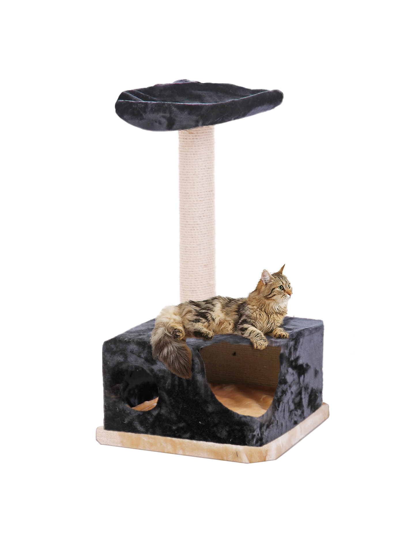 swisspet Kratzbaum CatChiller Menorca, schwarz/beige