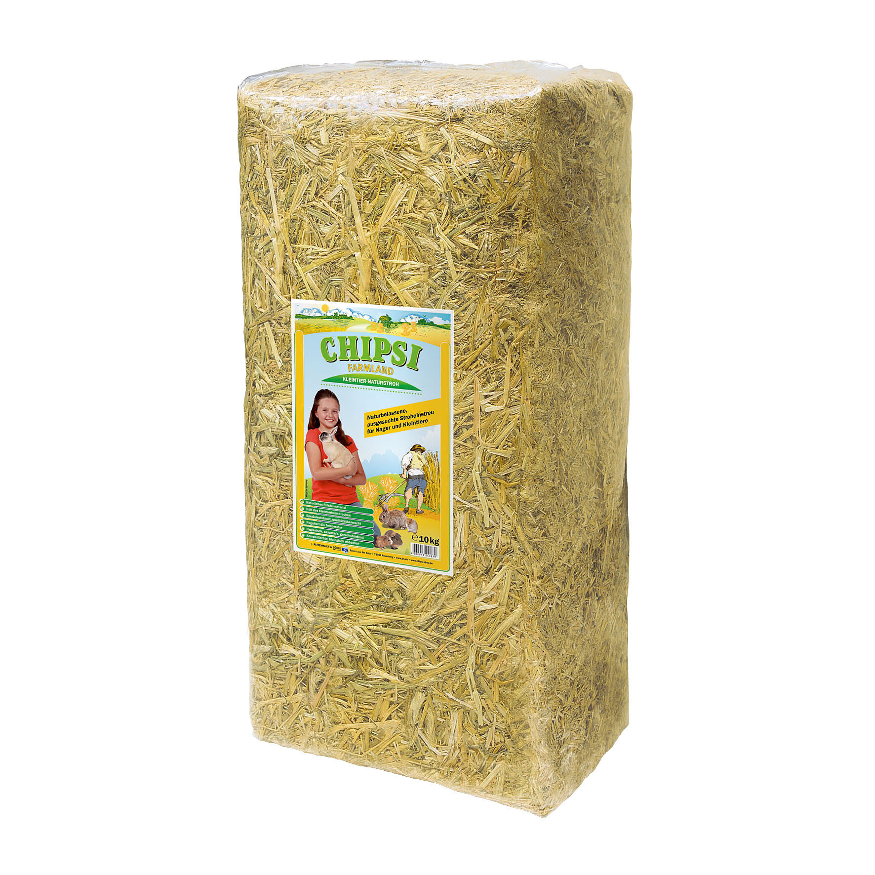 Chipsi Farmland Naturstroh-Einstreu, 10kg