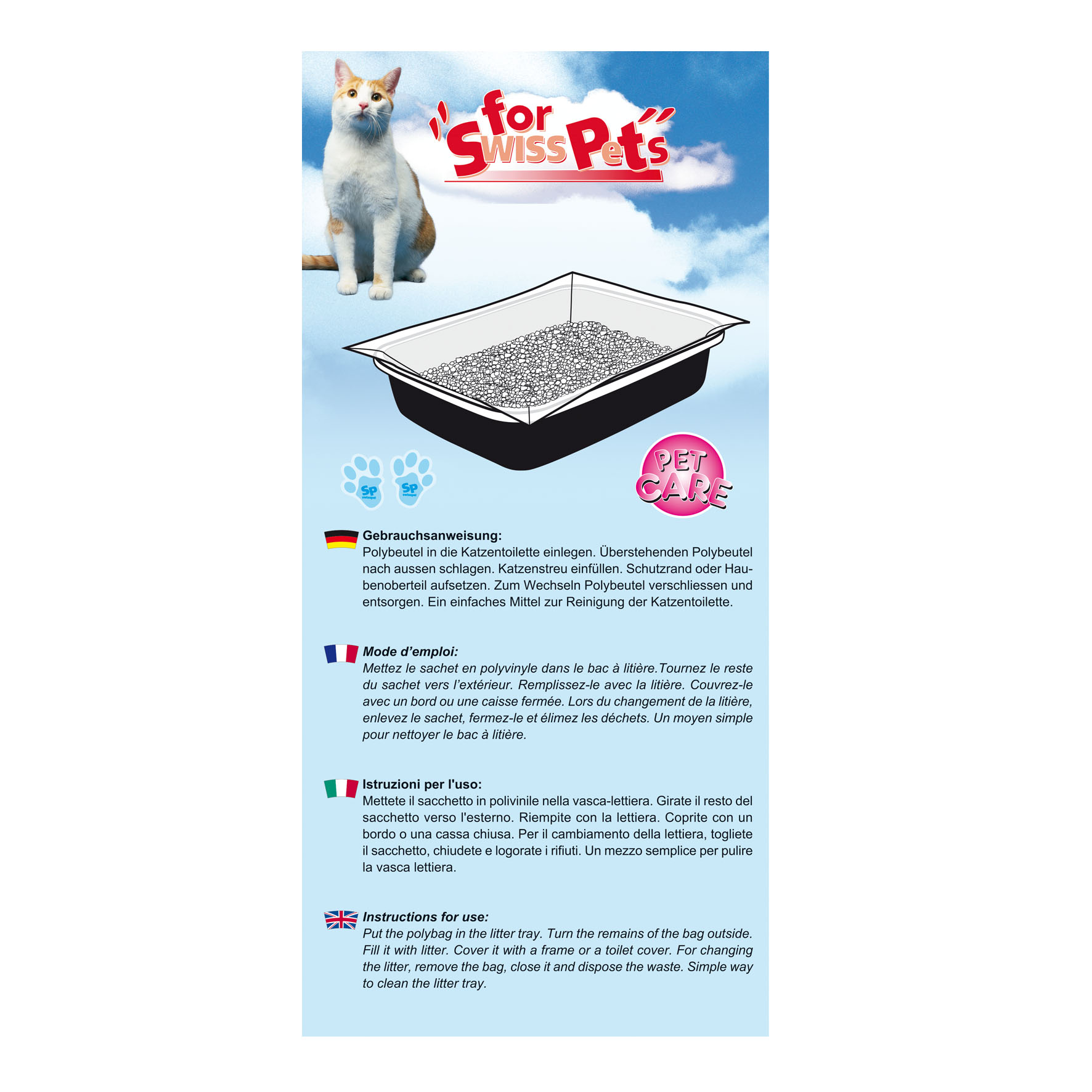 swisspet Catsy Einweg-Polybeutel