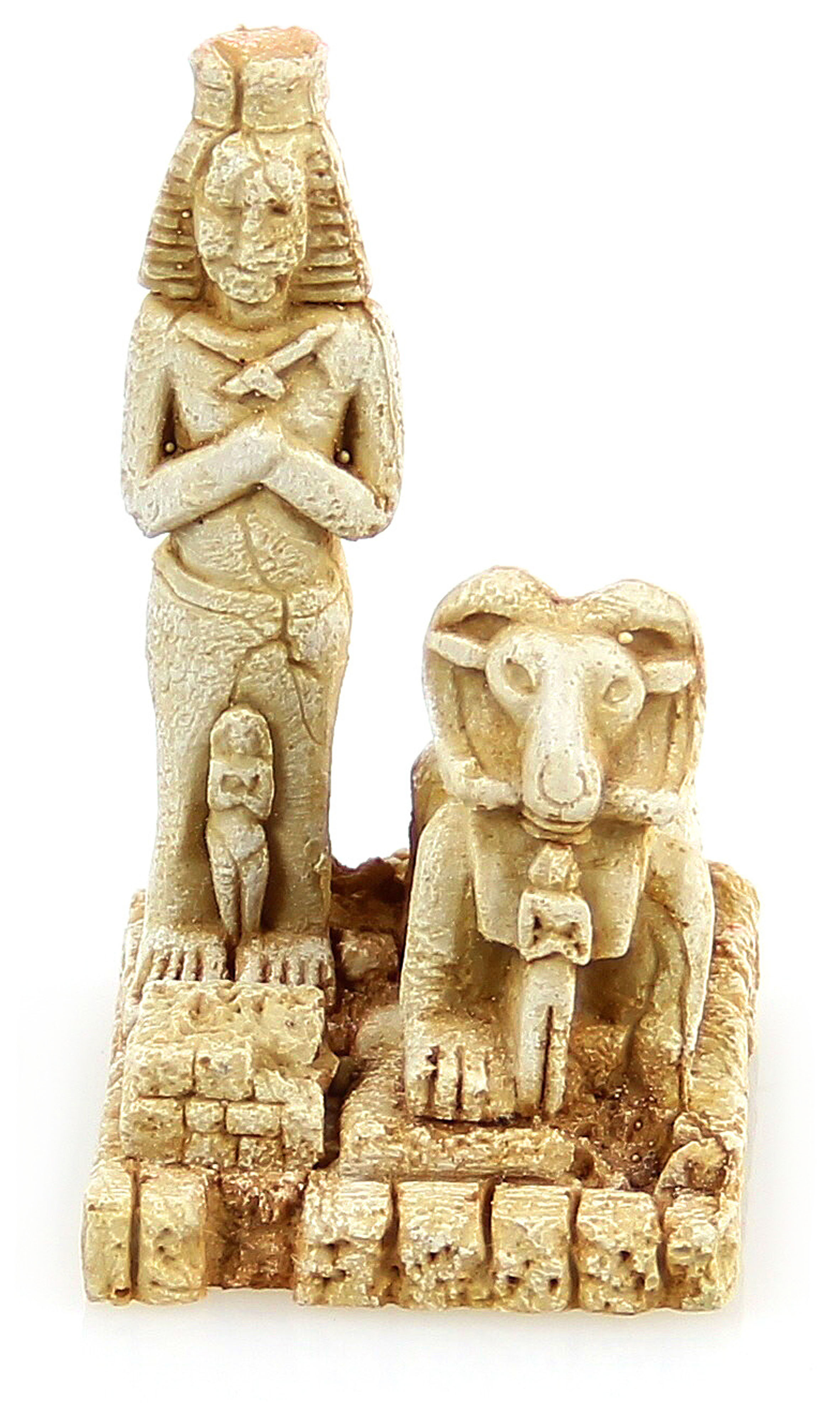 Statue égyptienne KP014-5-060, 12.5x8.5x18.5cm
