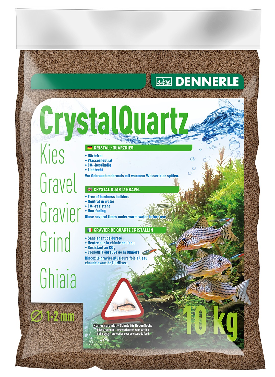 Dennerle Quarzkies dunkelbraun 10kg