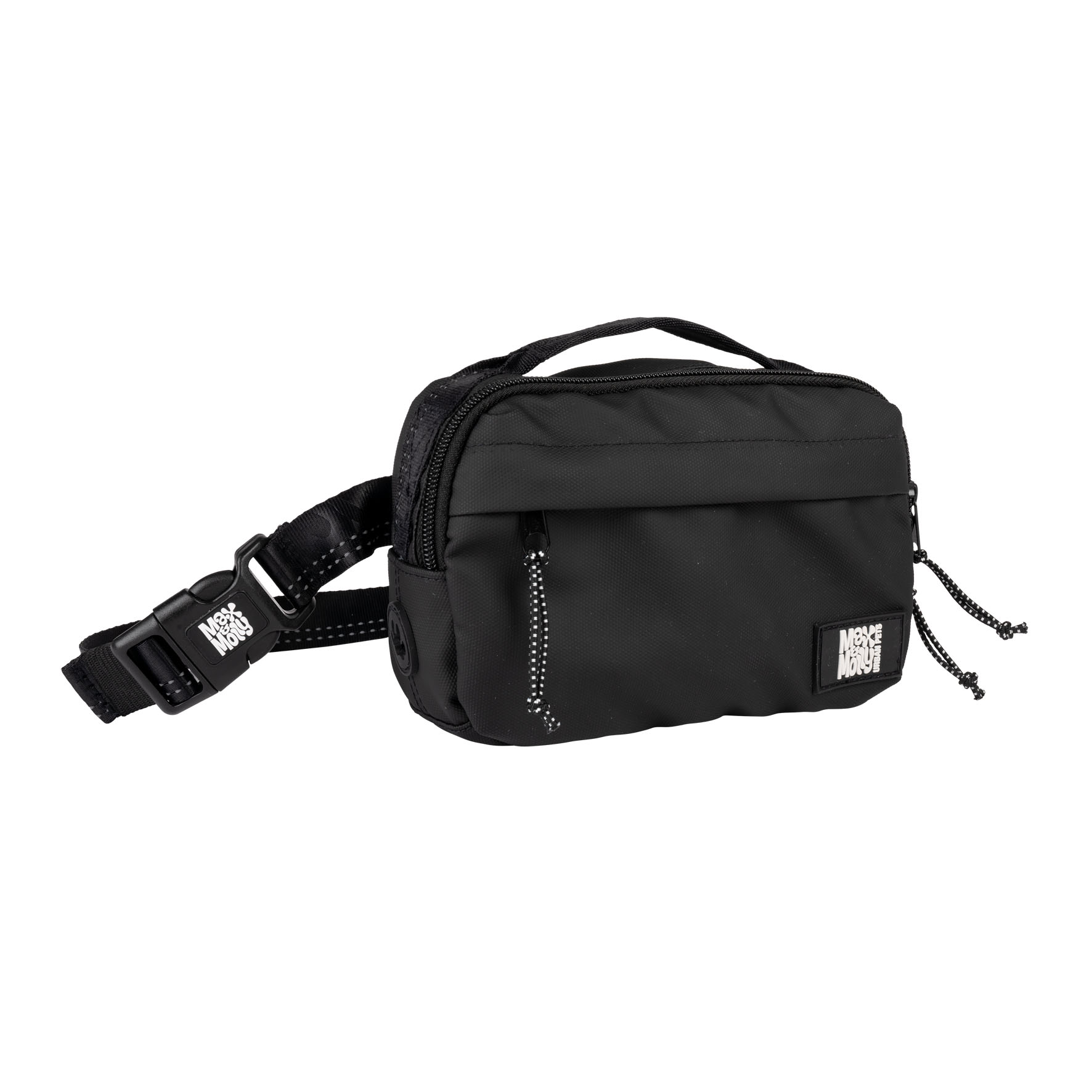 Max&Moll sac pour chien Matrix 2.0 noir, L:18cm H:12cm L:6cm, sangle:125cm