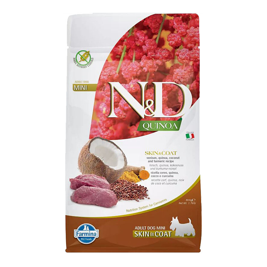 Farmina Skin & Coat cerf & noix de coco Adult Mini, 800g