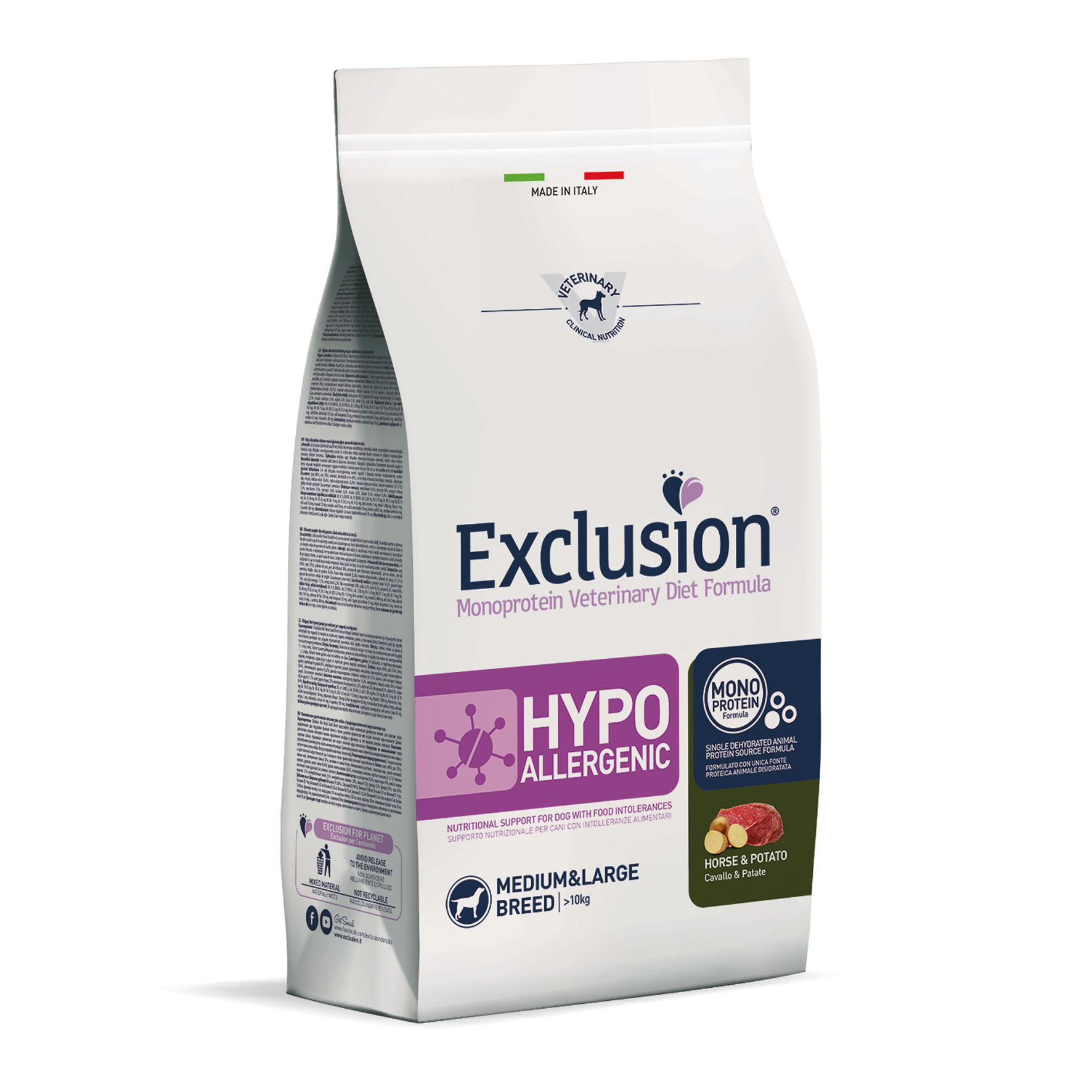 Exclusion Vet Hypoallergenic Adult Medium & Large Horse, 12kg
