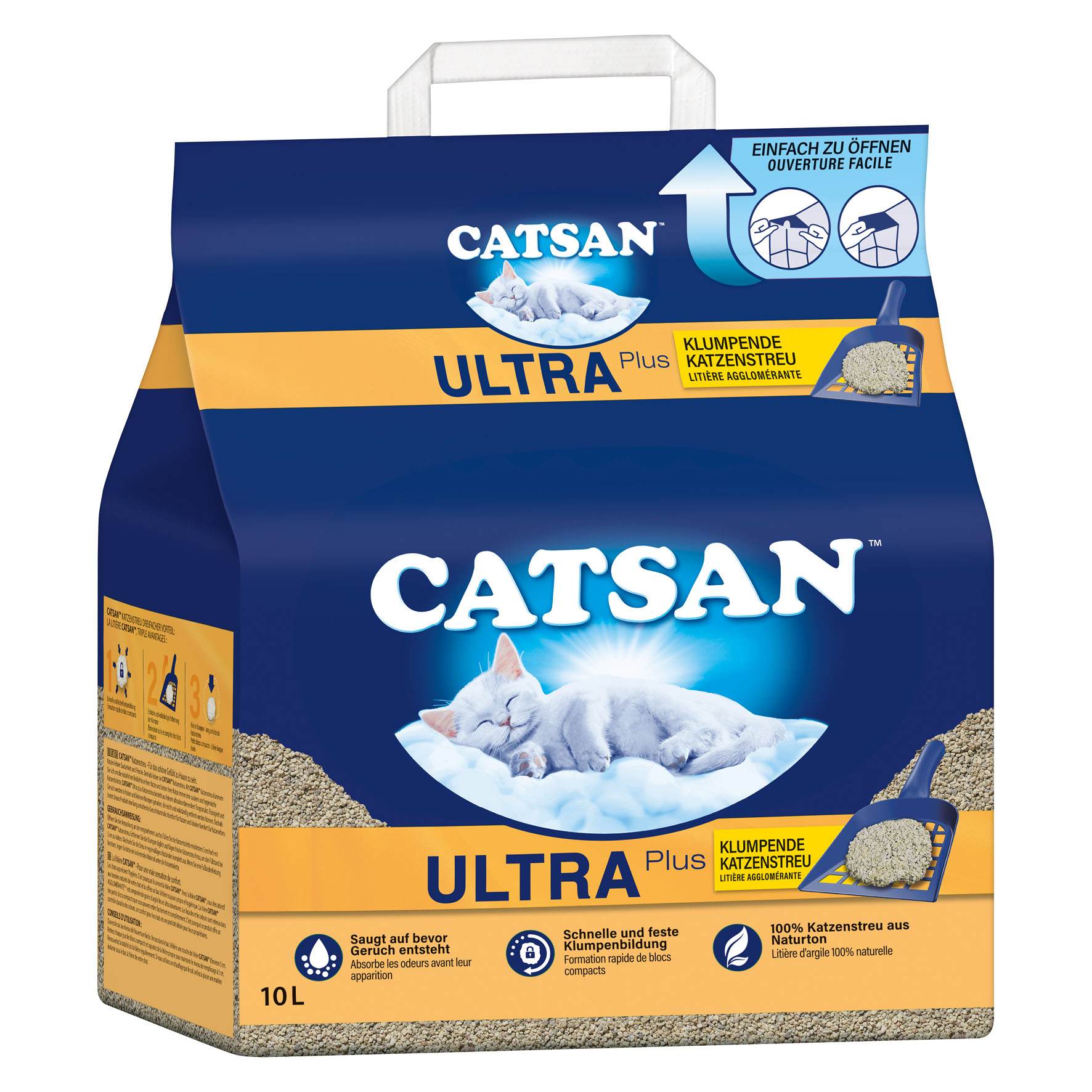 Litière pour chats Catsan ULTRA PLUS, 10L
