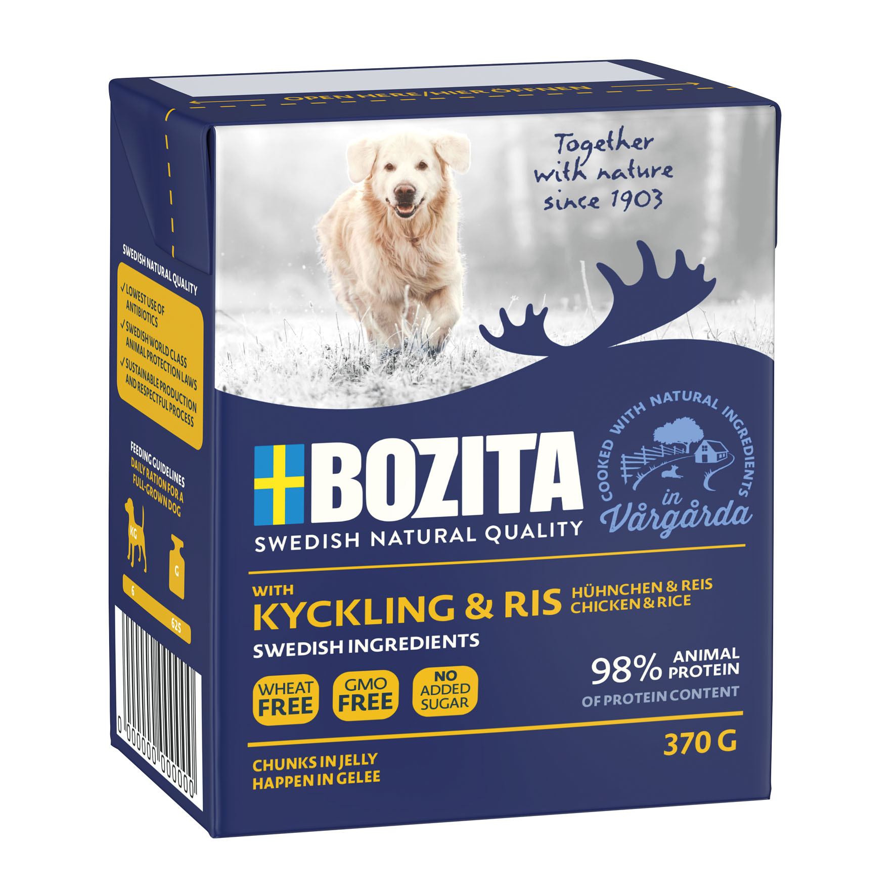 Bozita Bouchées en gelée Poulet & Riz, 370g