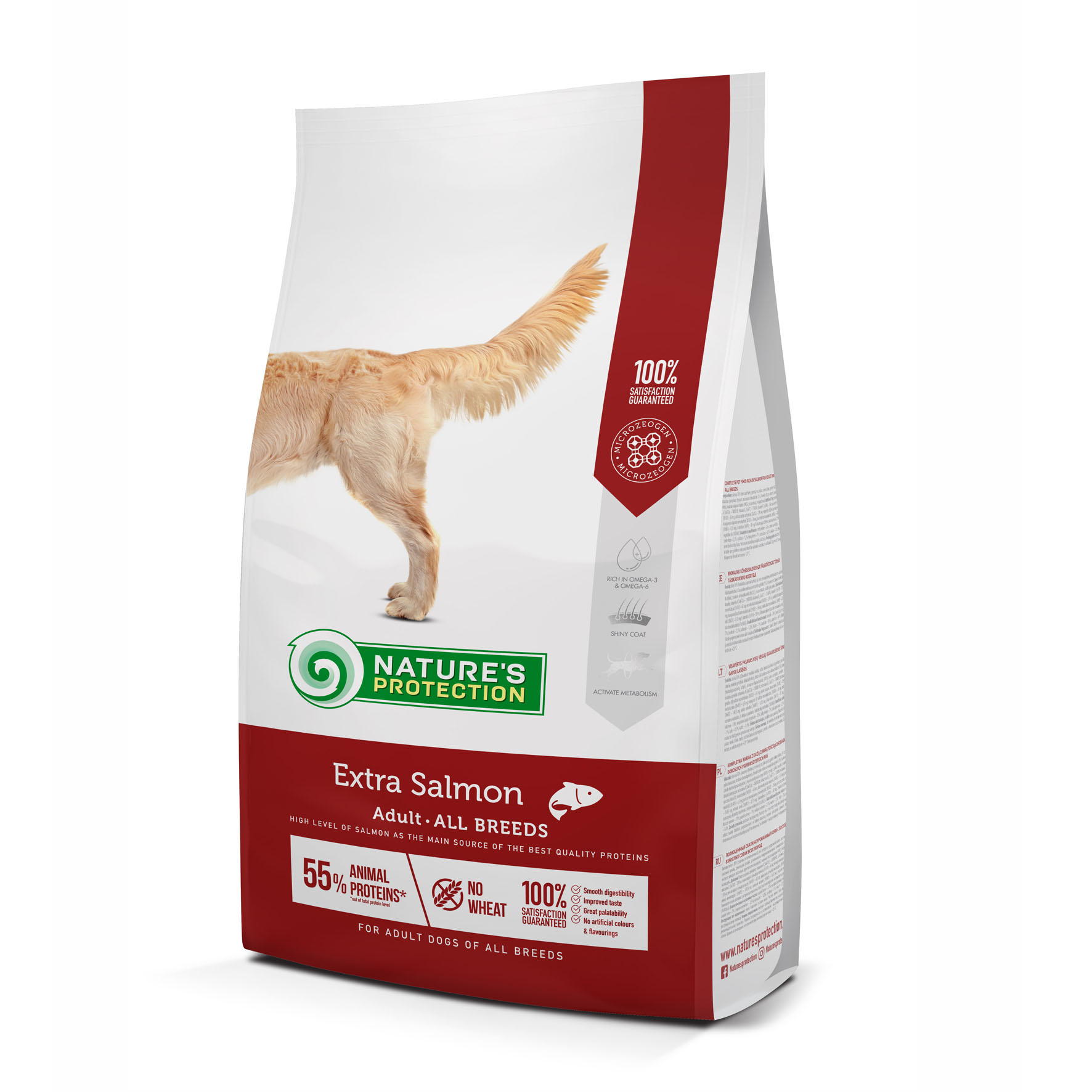 Nature's Protection Extra Salmon für ausgewachsene Hunde aller Rassen, 2kg