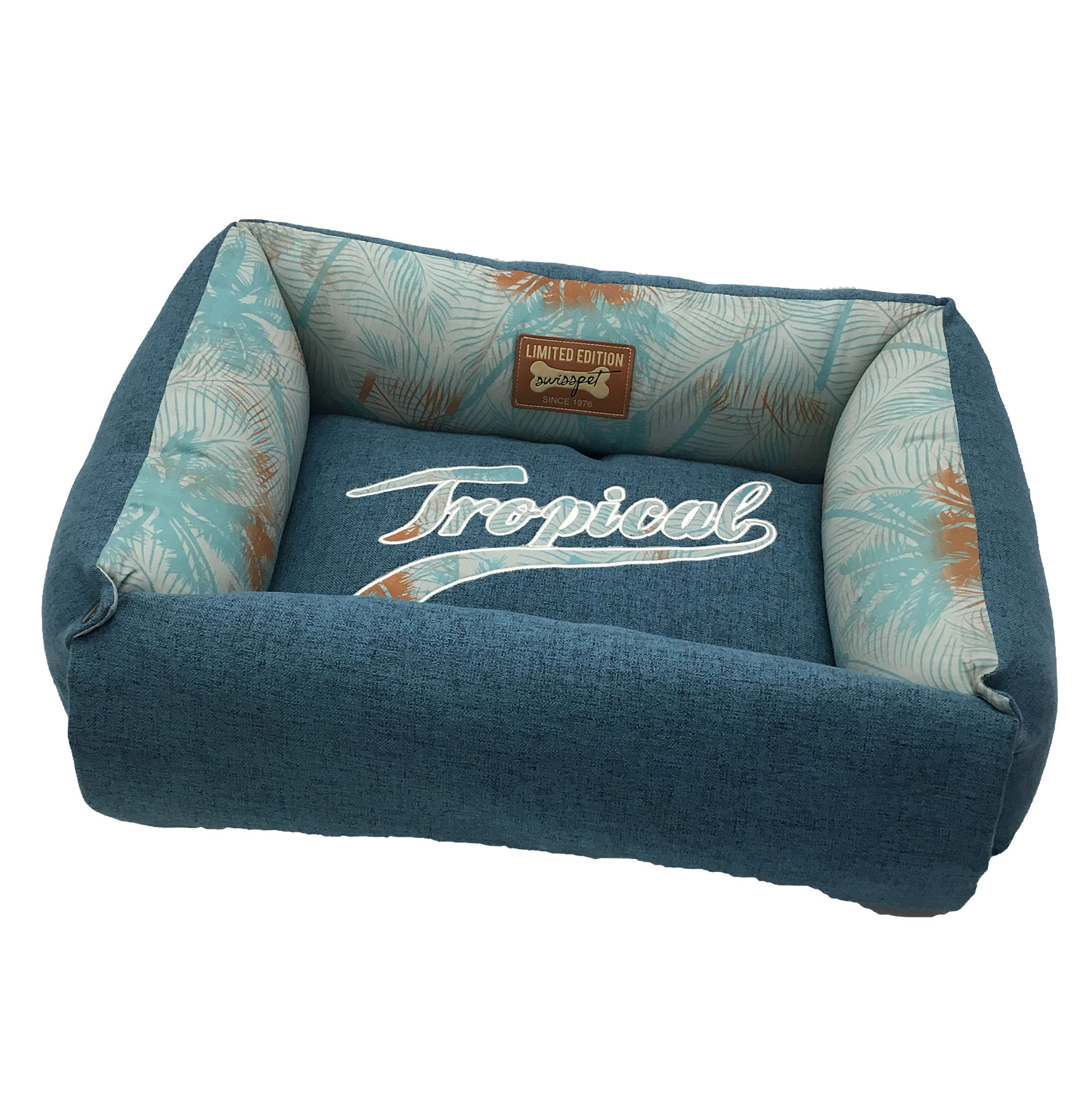 swisspet lit pour chiens & chats Tropical M, bleu