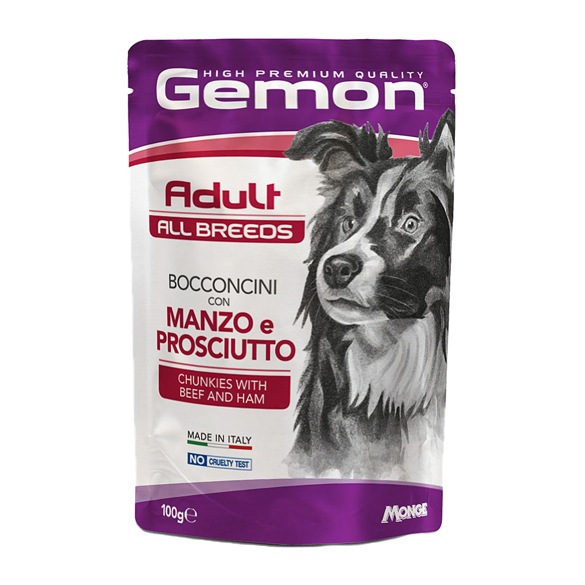 Gemon Dog Adult Beef&Ham, 100g