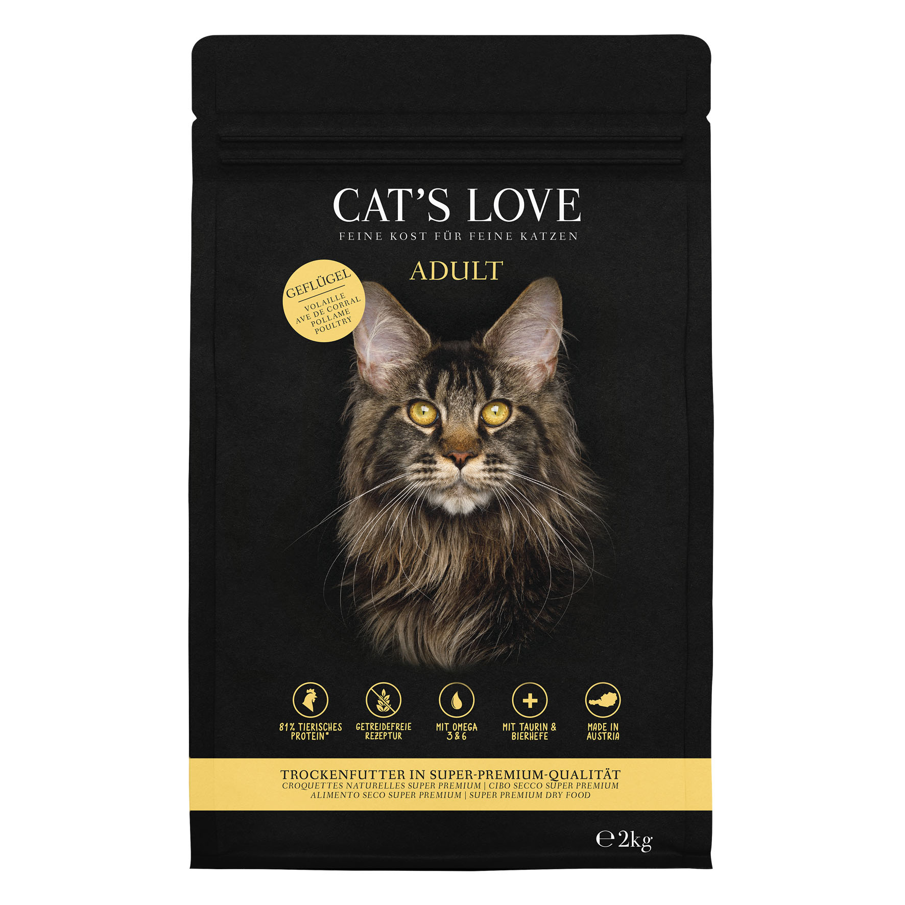 CAT'S LOVE Trocken Adult Geflügel, 2kg