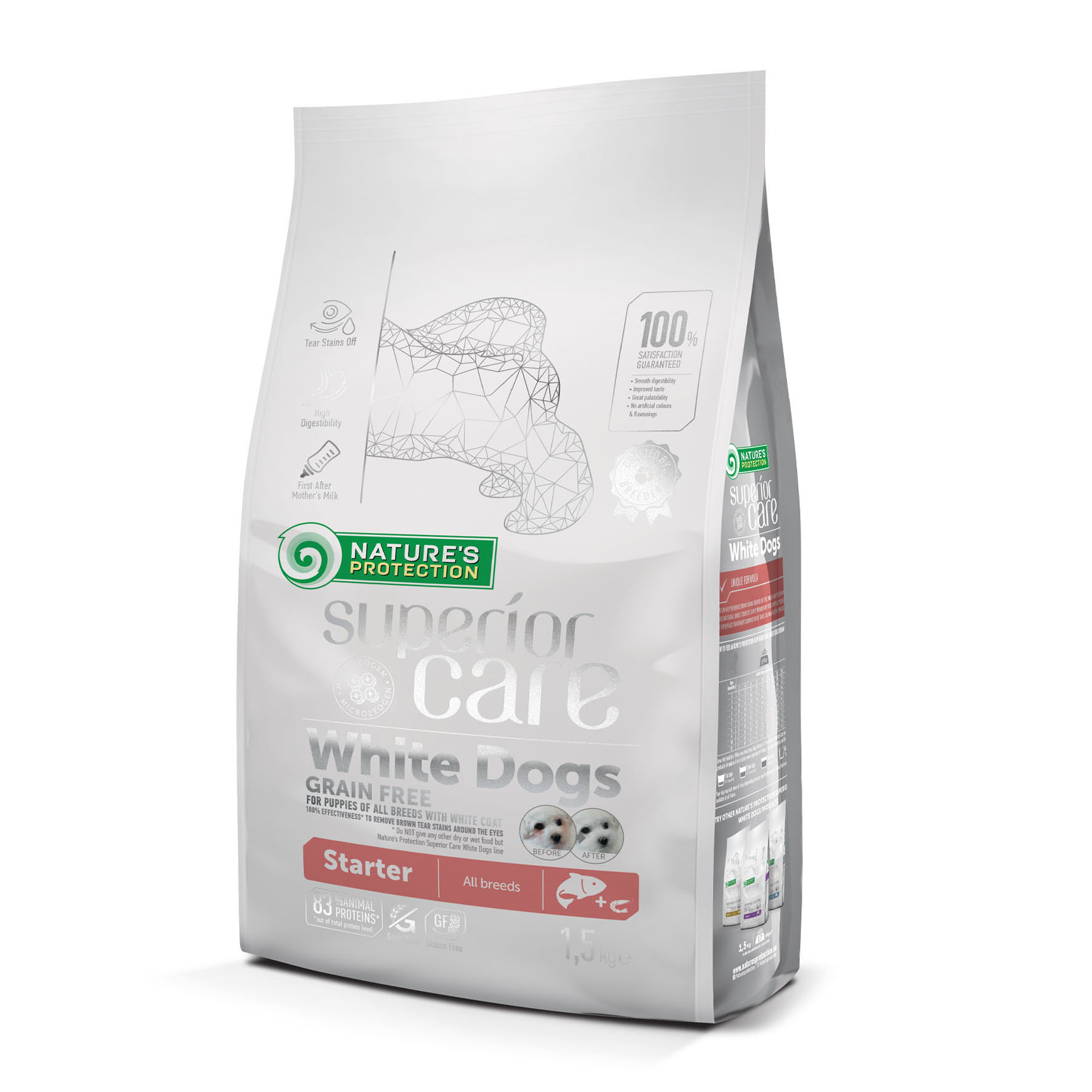 Superior Care White Dogs saumon, starter, 1,5 kg