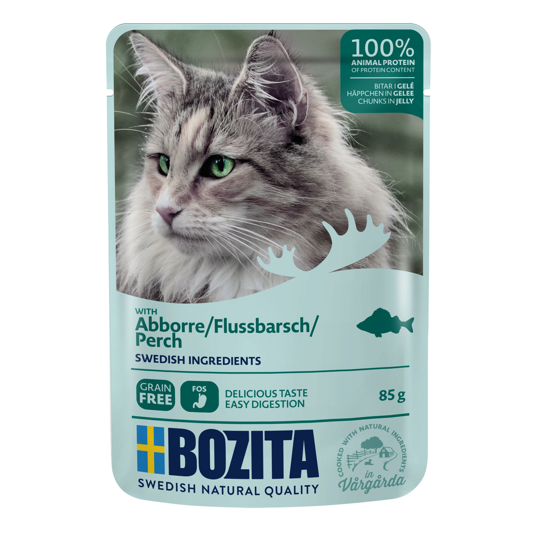 Bozita Pouch Bouchées en Gelée perche, 85g