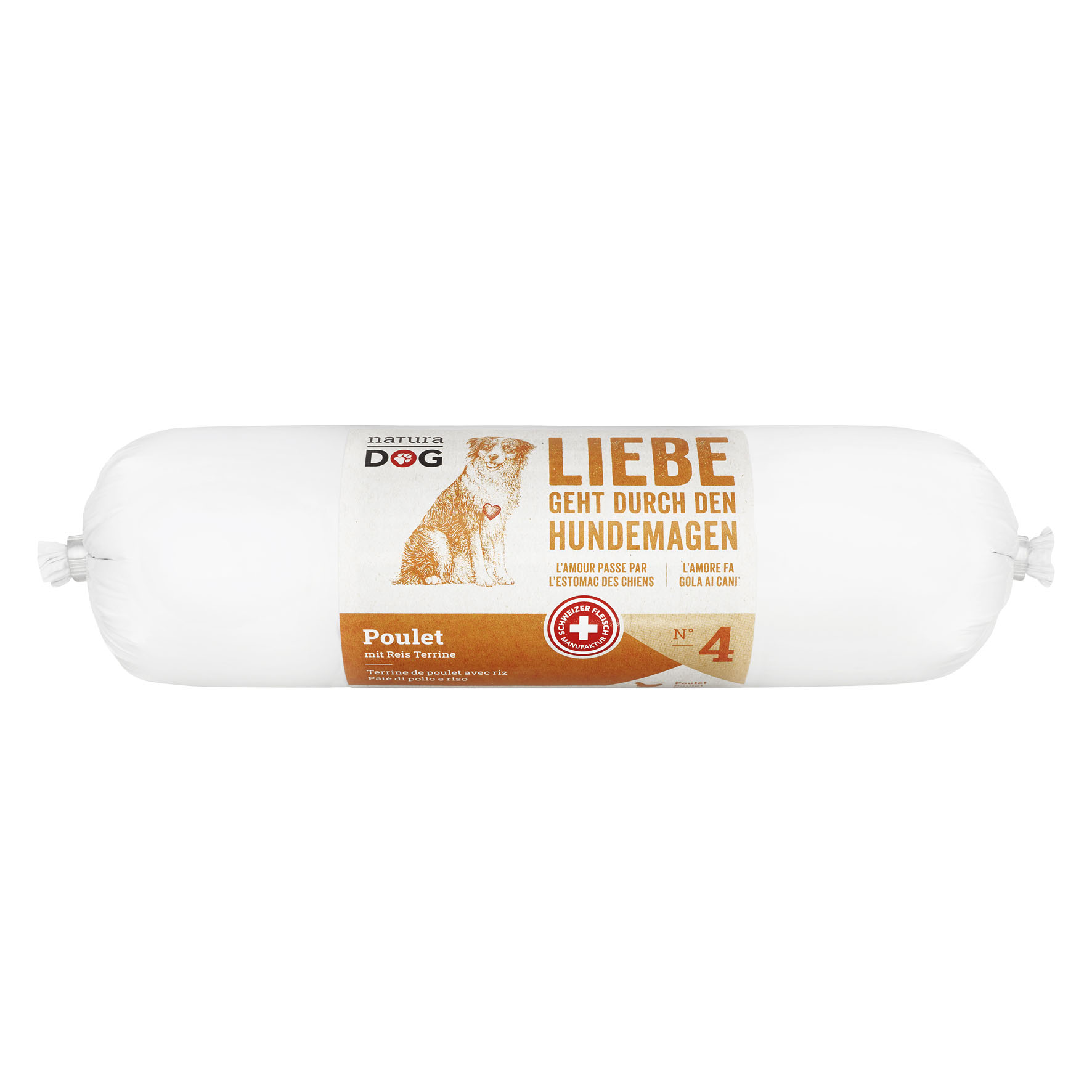naturaDog Poulet mit Reis Terrine, 400g