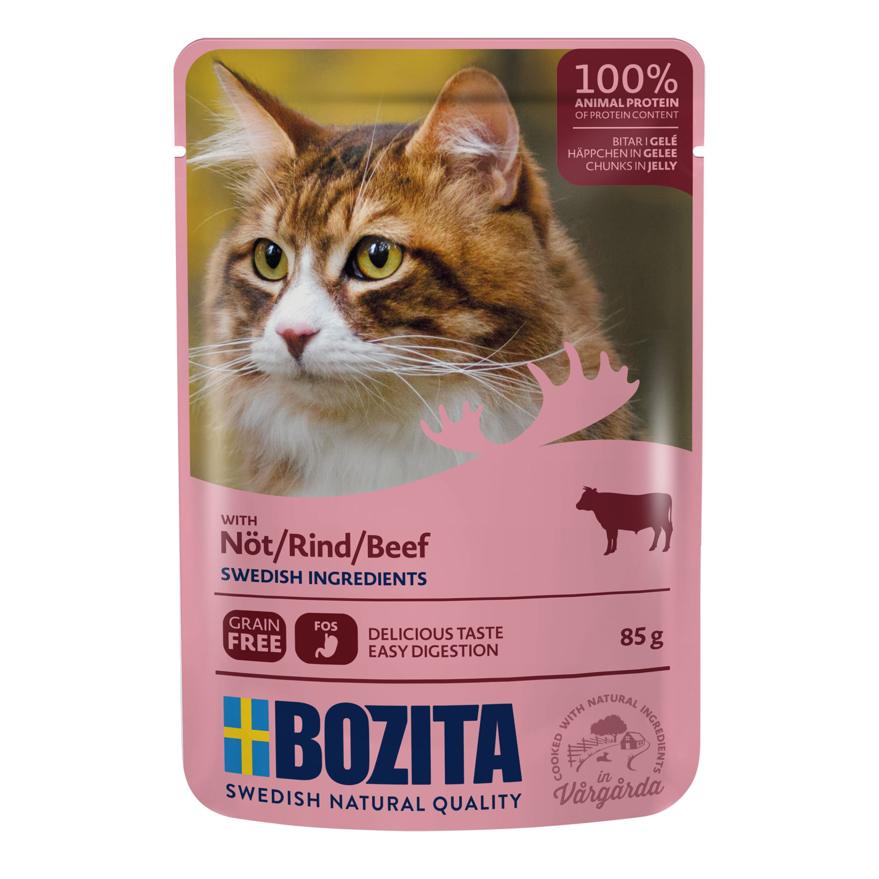 Bozita Pouch Bocconcini in gelatina di manzo, 85g