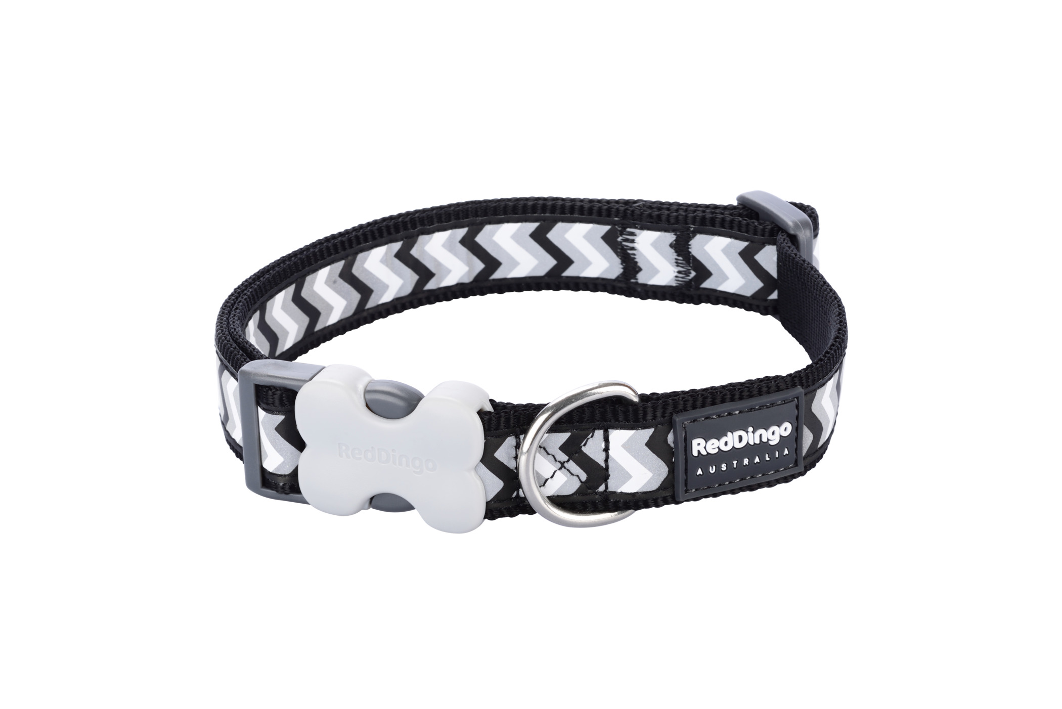 RedDingo Halsband Reflective Ziggy Schwarz S
