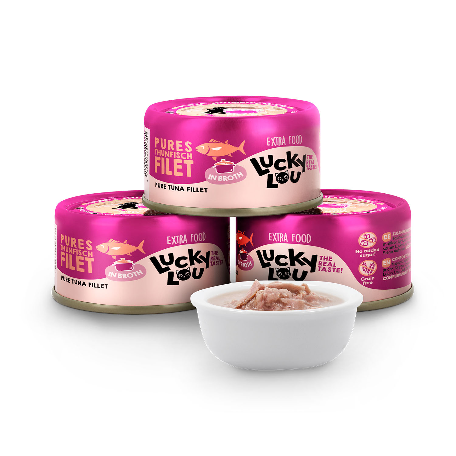 Lucky Lou Thunfischfilet in Brühe 70g