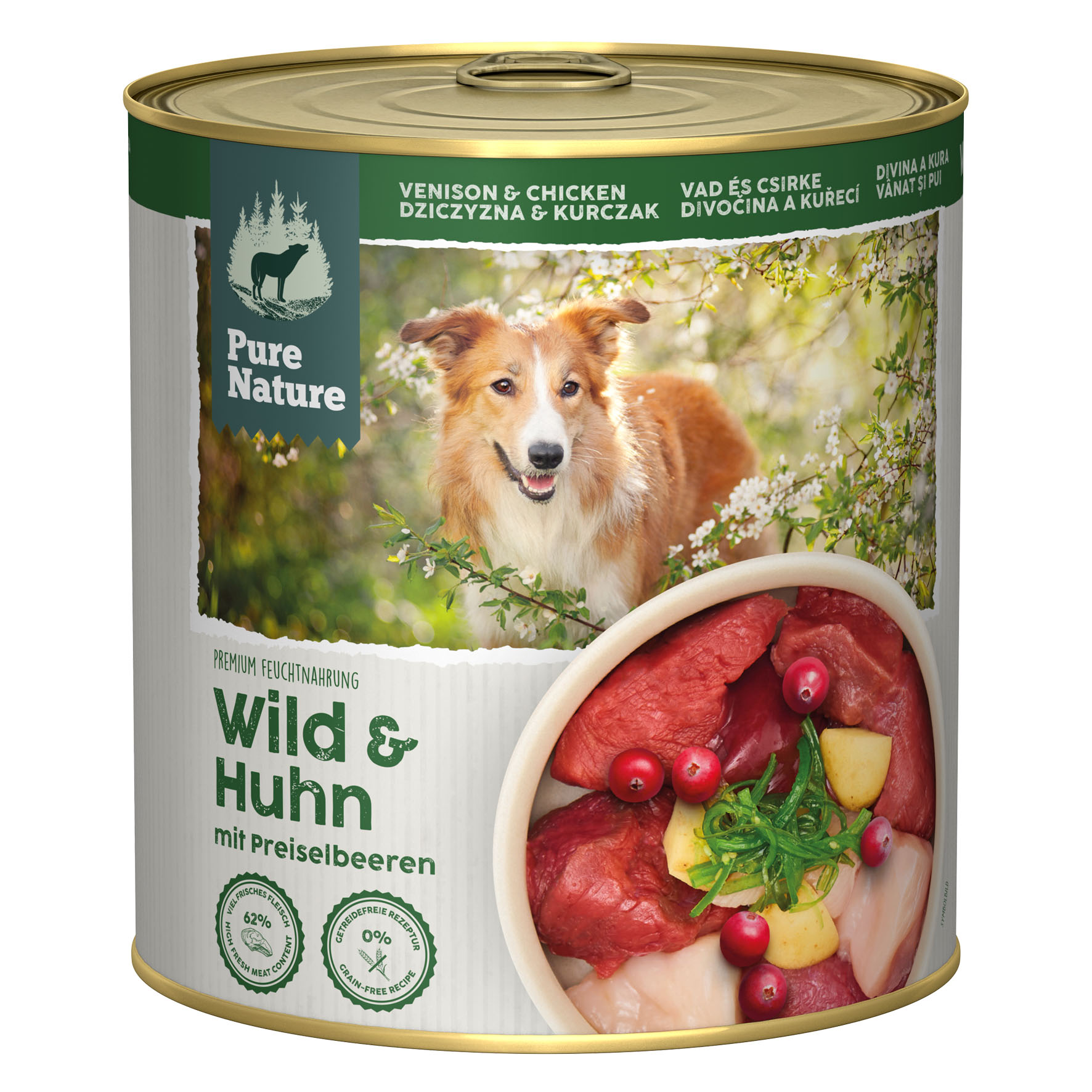 PureNature Wild und Huhn mit Preiselbeeren, 800g